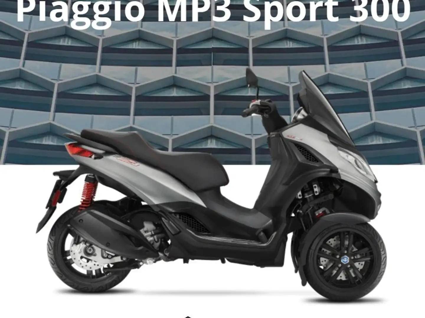 Piaggio MP3 300 sport Чорний - 1