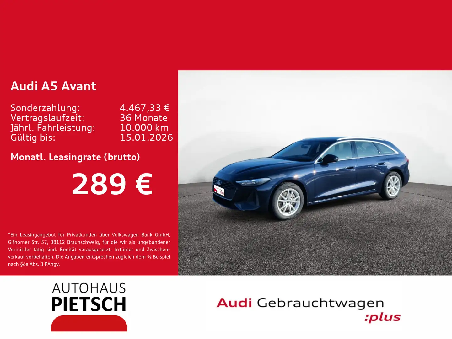 Audi A5 TFSI S-tronic Blau - 1
