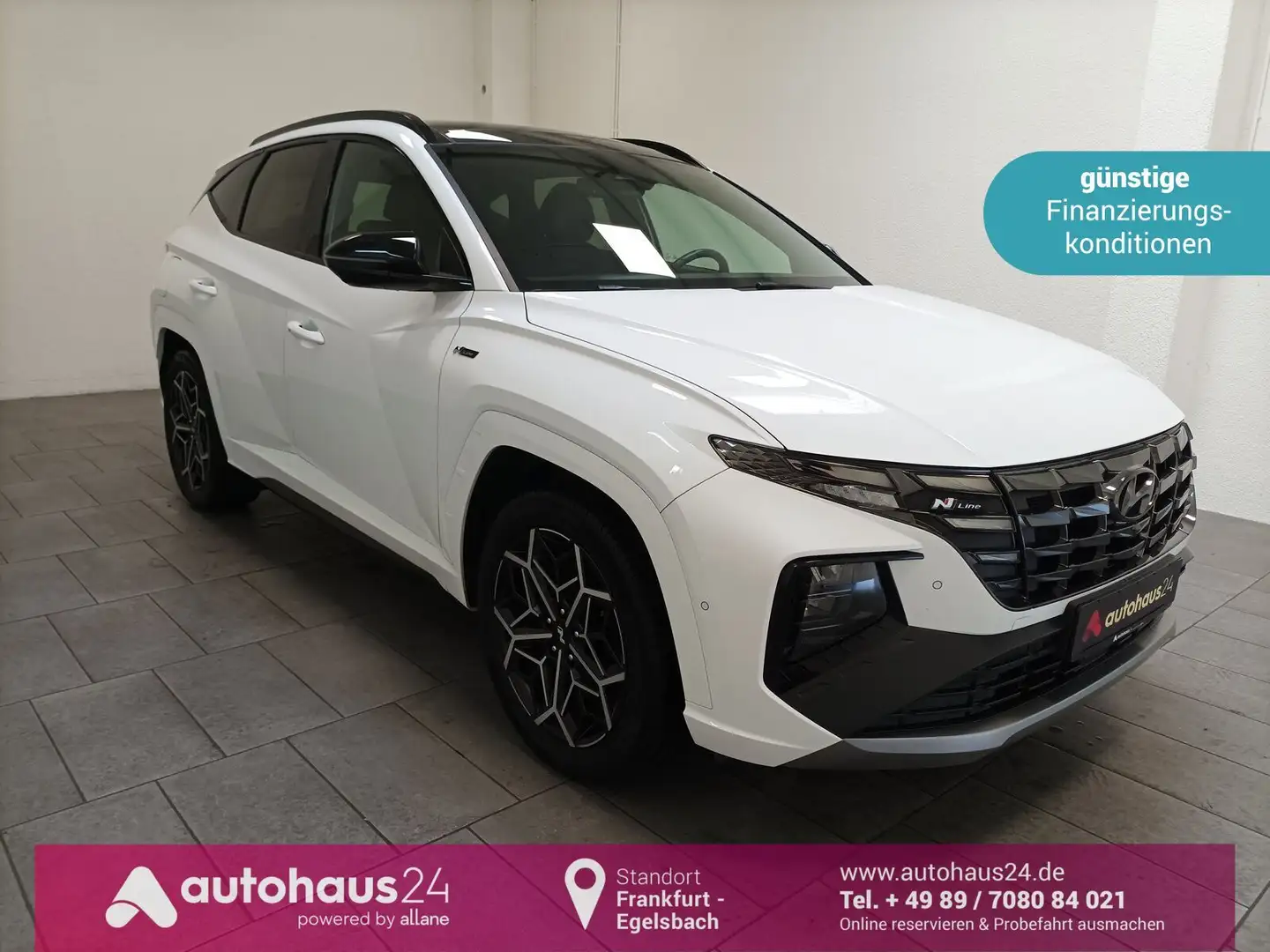 Hyundai TUCSON 1.6 T-GDI N Line 4WD|Navi|Pano|ACC|CAM Blanc - 1