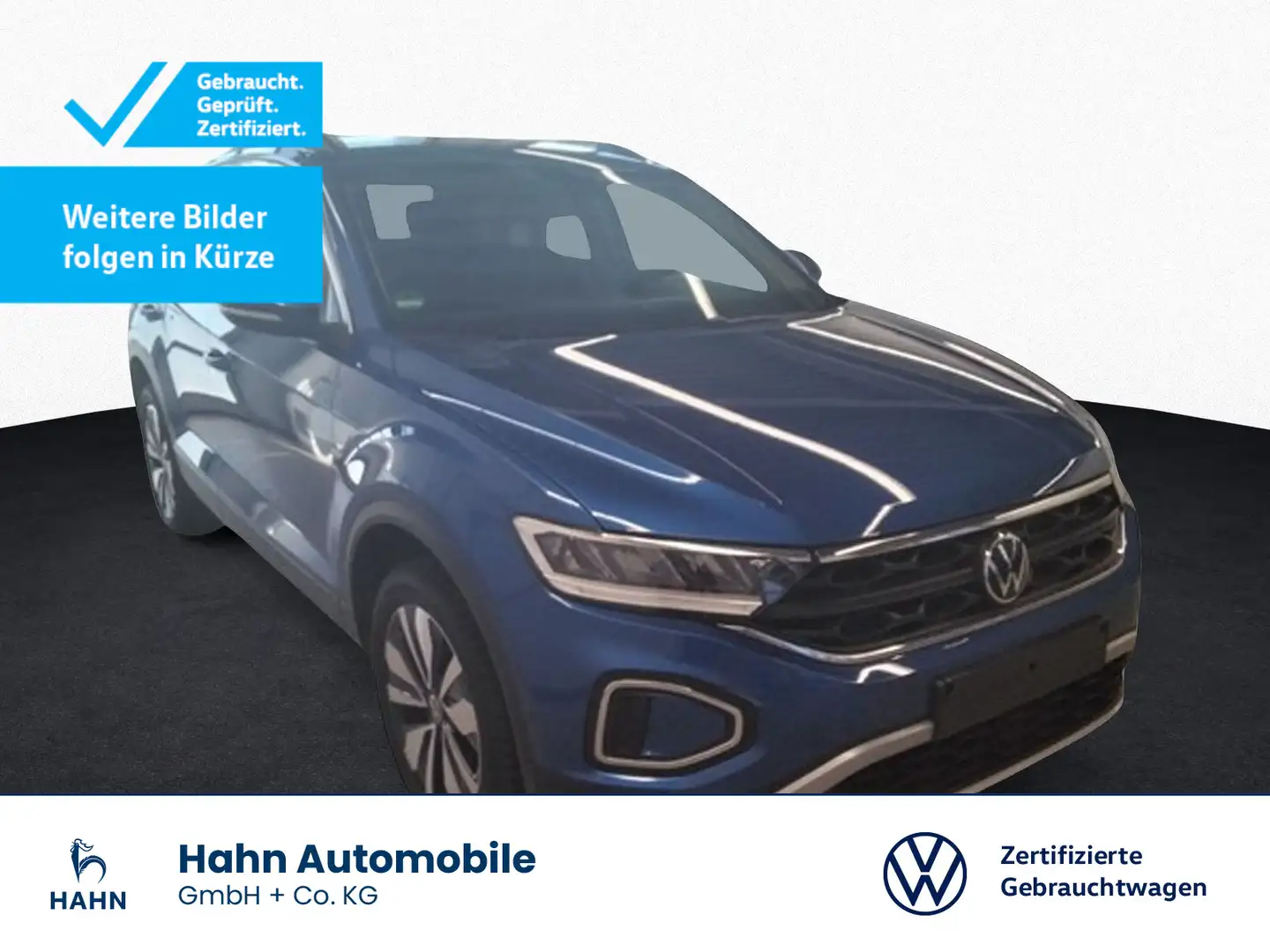 Volkswagen T-Roc 1.0TSI Move AHK Cam LED Navi Parklenk SHZ Blau - 1