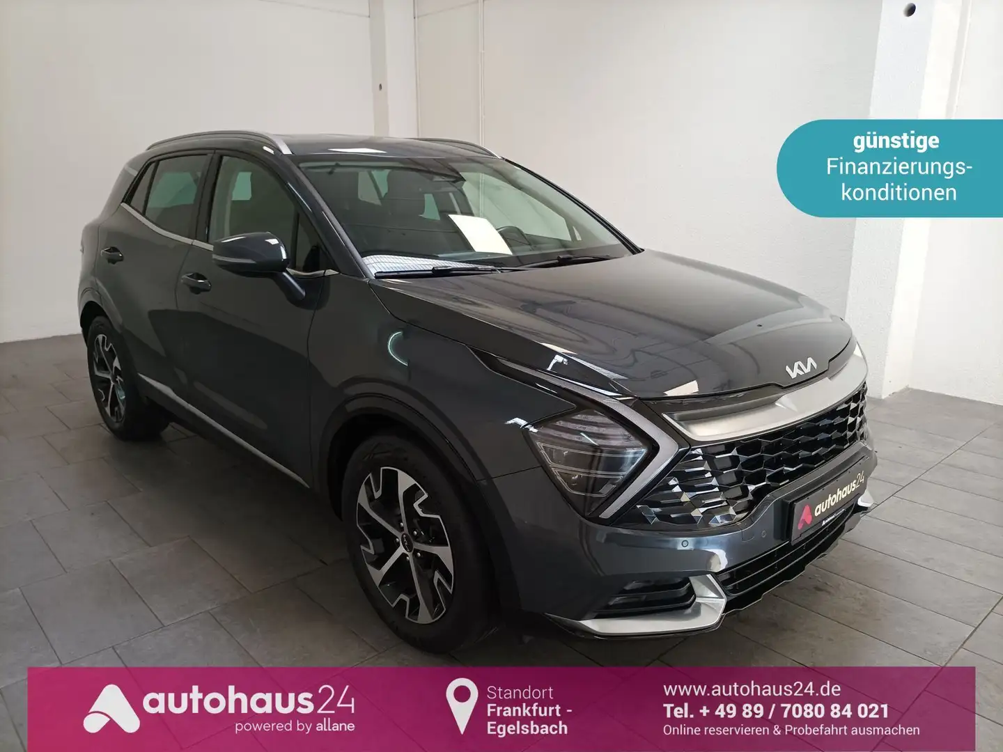 Kia Sportage 1.6 T-GDI  Mild-Hybrid|Spirit|Navi|PDC Grijs - 1