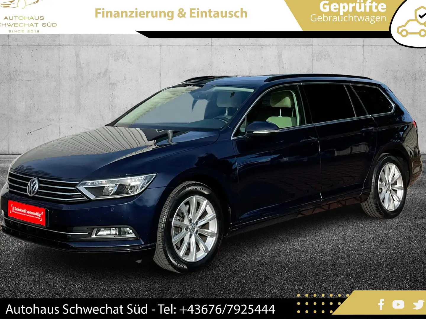 Volkswagen Passat Variant 2,0 TDI DSG Comfortline // NAVI // ACC // TEMPOMAT Blu/Azzurro - 1