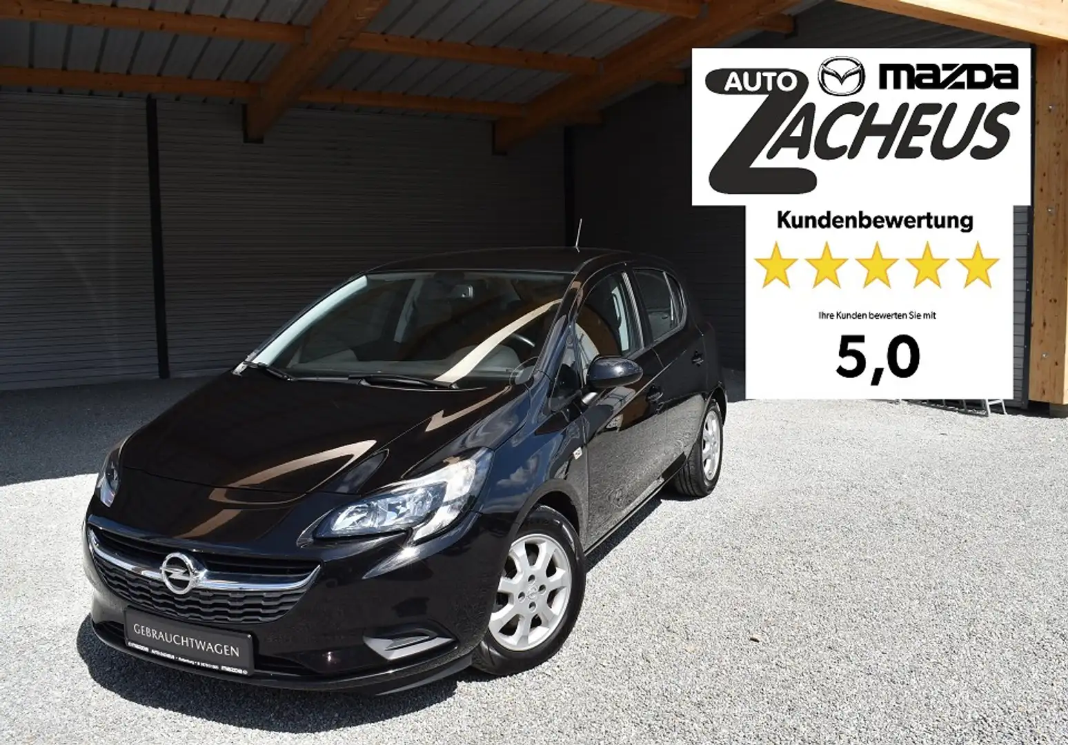 Opel Corsa 1.4 Turbo Edition Sitz+Lenkrad-Heizung Schwarz - 1