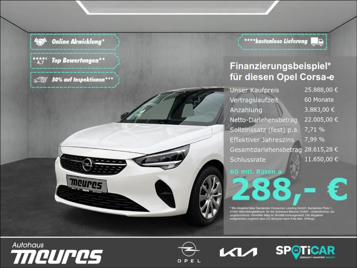 Opel Corsa-e Elegance inkl. Winterräder *SOFORT VERFÜGBAR* White - 1
