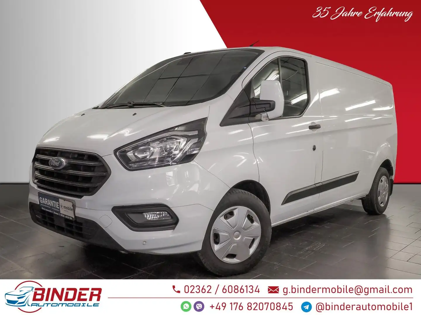 Ford Transit Custom Kasten 340 L2 Trend*SORGLOS-PAKET Blanc - 1