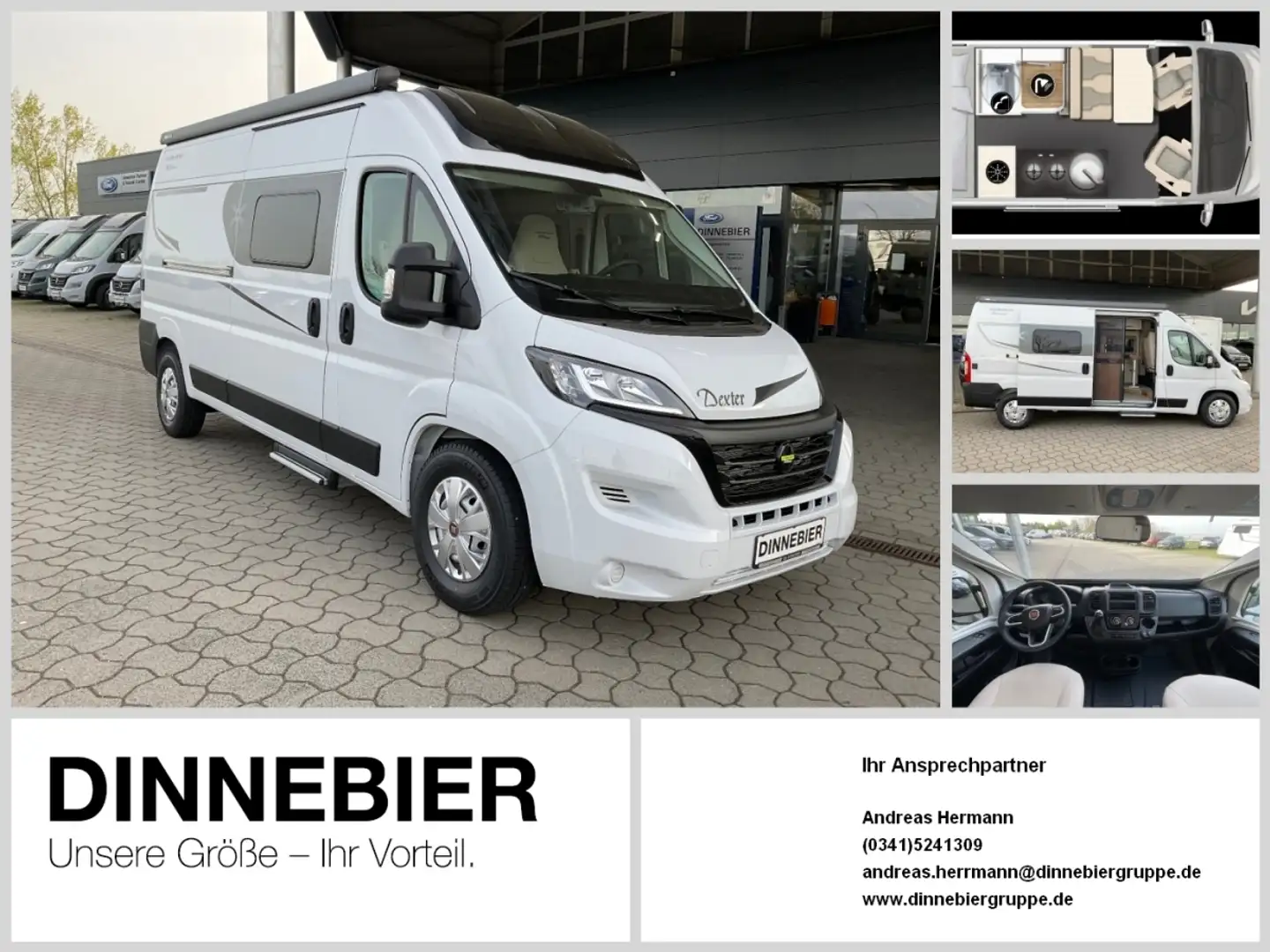 Karmann DEXTER 580 | WMN CAM STH Markise AUT Navi KAM Weiß - 1