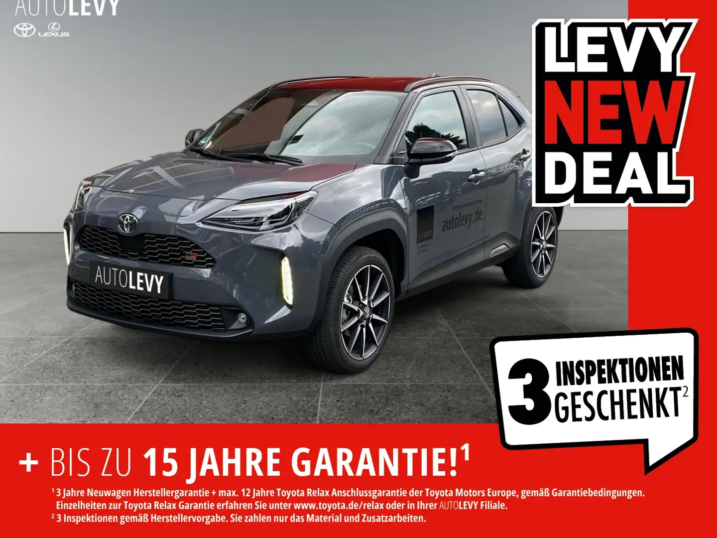 Toyota Yaris Cross Hybrid  GR Sport+Navi+R.Kam+1,99Zins+ Grau - 1