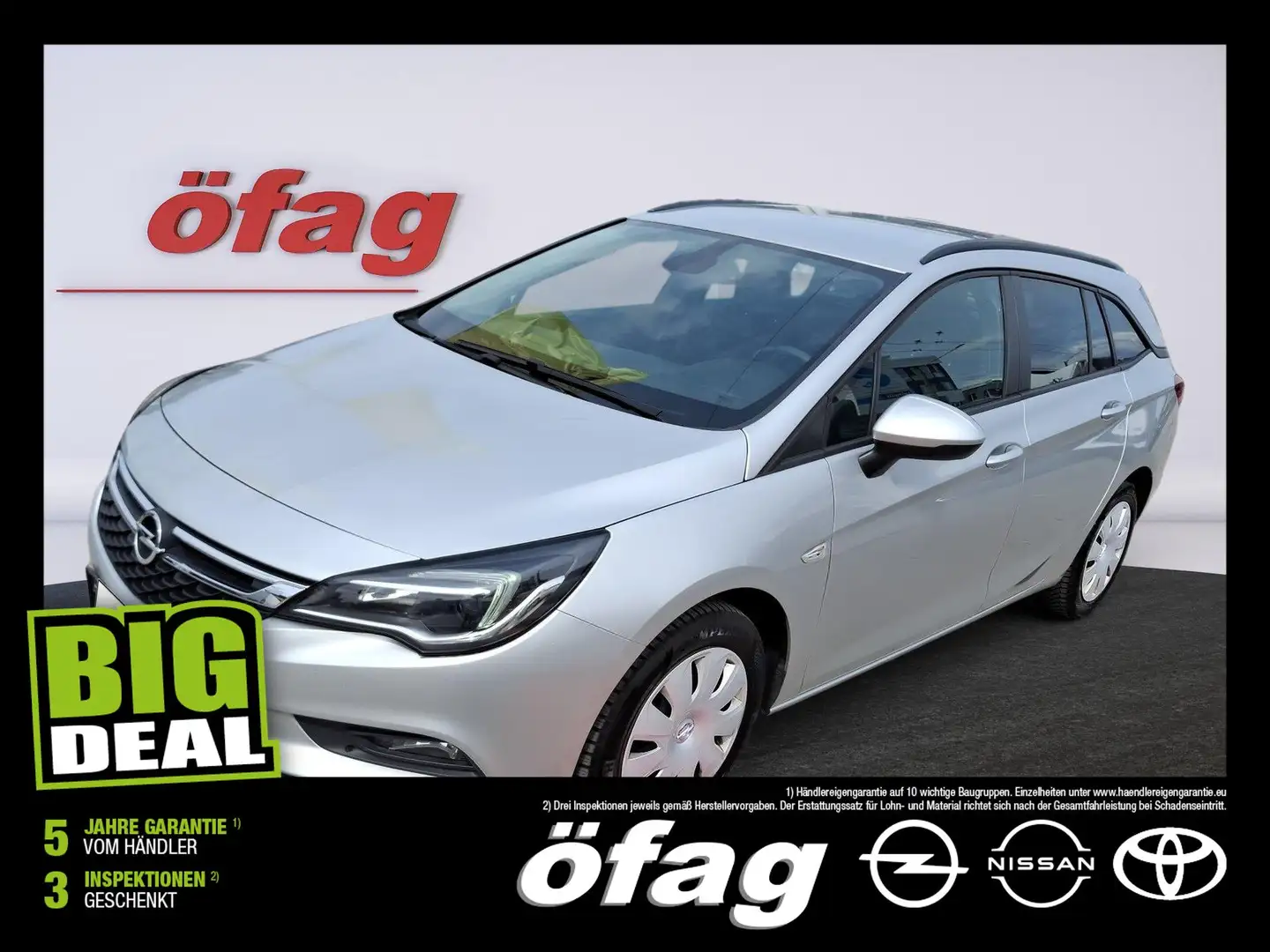 Opel Astra ST 1.0 Turbo Ecotec Direct Inj. S/S Silber - 1