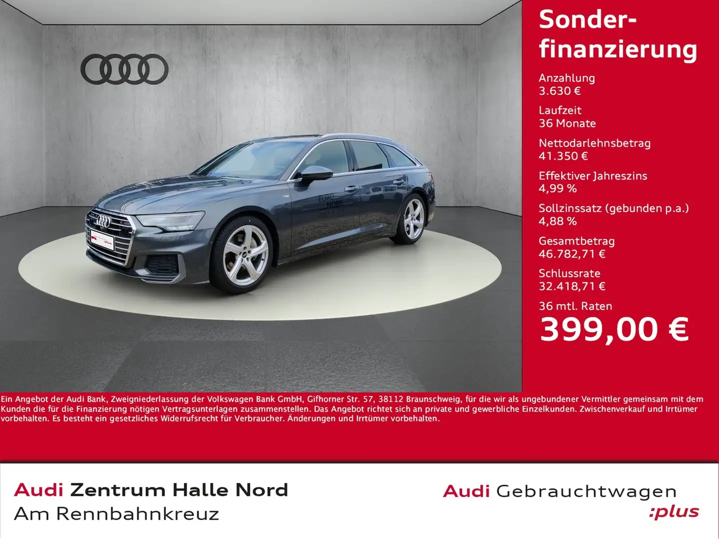Audi A6 Avant 45 TFSI quattro S line S tronic Grau - 1