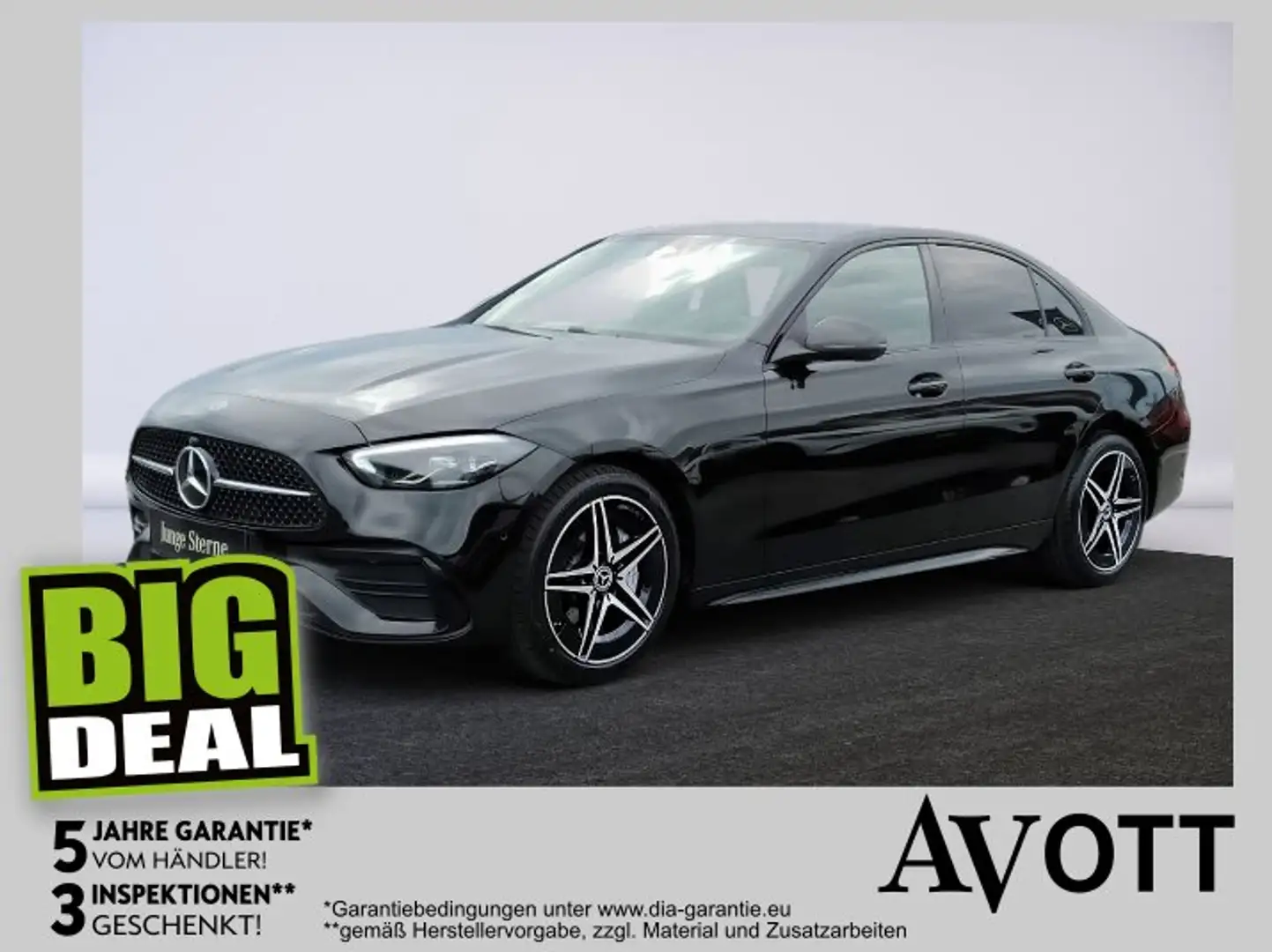 Mercedes-Benz C 200 d AMG-Line Night Memory Schwarz - 1