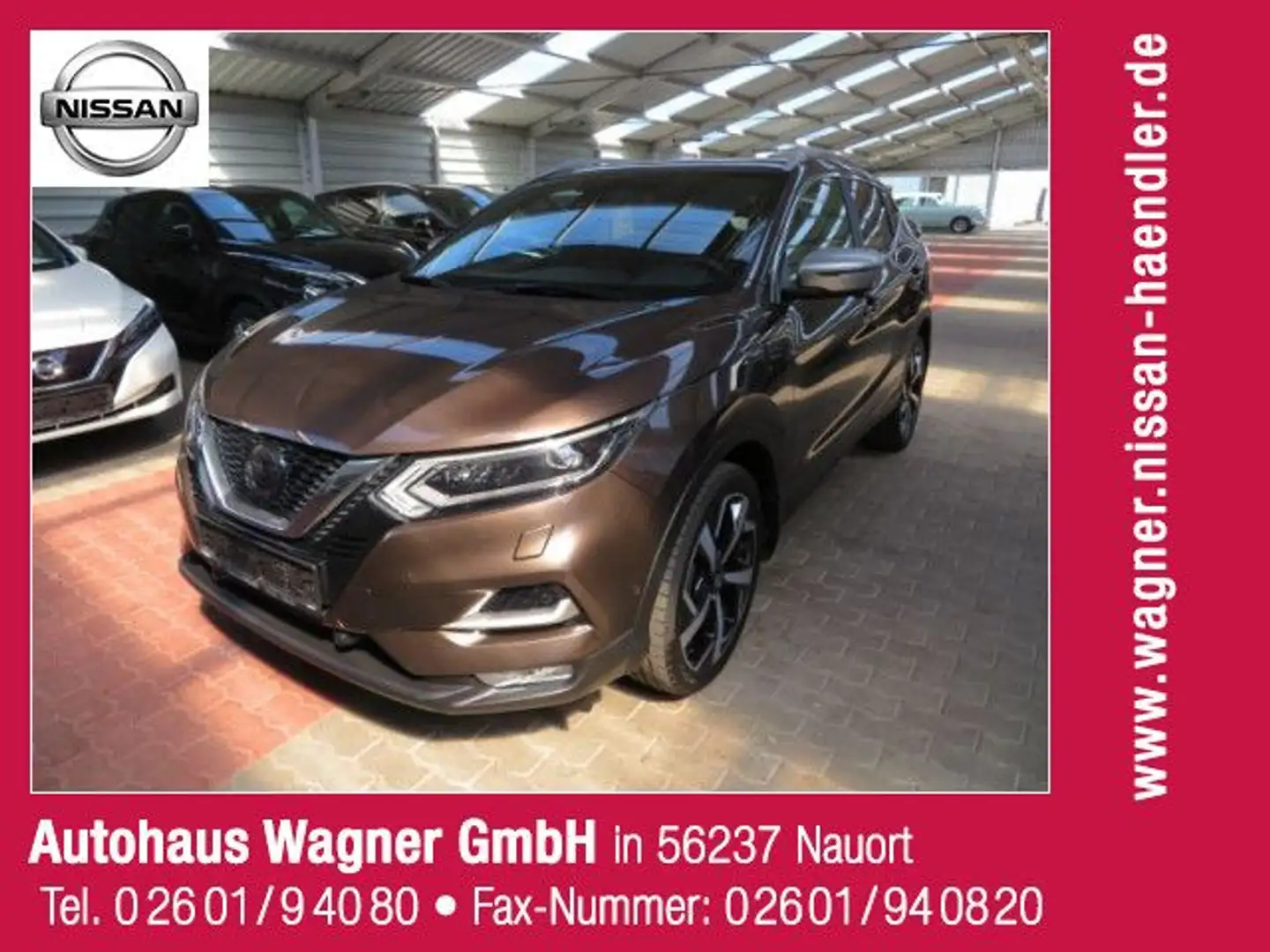 Nissan Qashqai Tekna+,1 Hand,Scheckheft,Top-Zustand Braun - 1