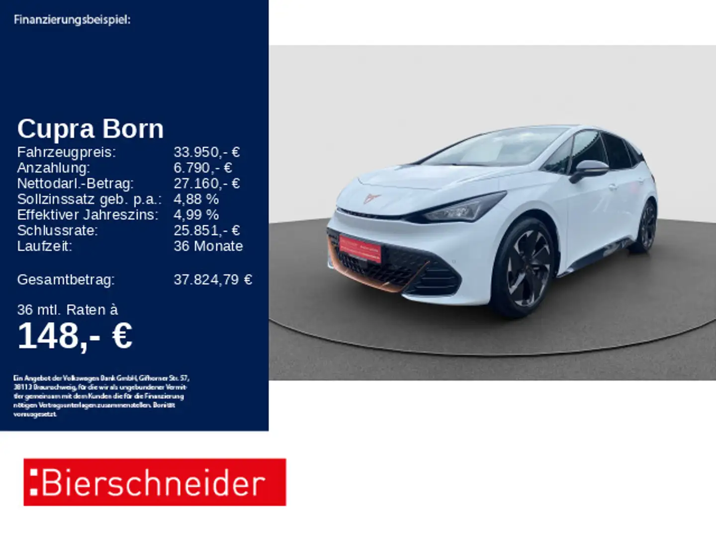 CUPRA Born 77 kWh WÄPU PILOT M CAM Weiß - 1