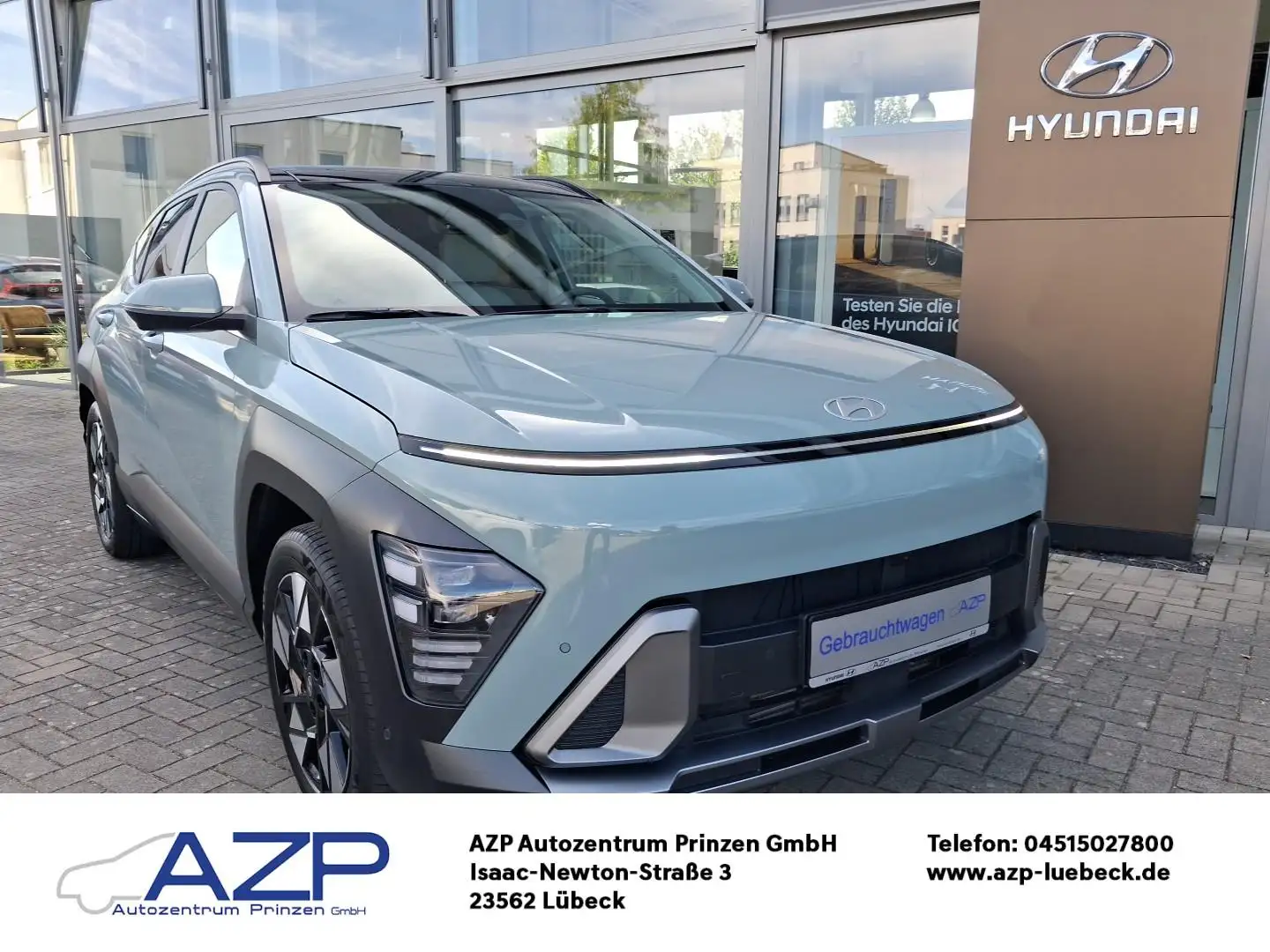 Hyundai KONA 1.0 T-GDI 7-DCT PRIME.ESD.Sitz-P.Bose+Wi.Räder Grün - 1
