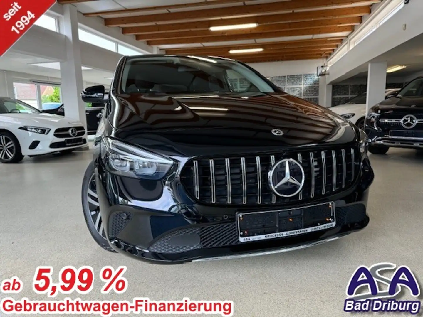 Mercedes-Benz B 200 d+Progressive+AHK+Kamera+MULTIBEAM+AHK+beh.Lenkrad Schwarz - 1