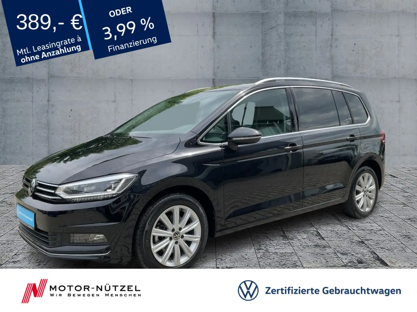 Volkswagen Touran 2.0 TDI DSG HIGHLINE LED+NAVI+AHK+ACC+7SI Noir - 1