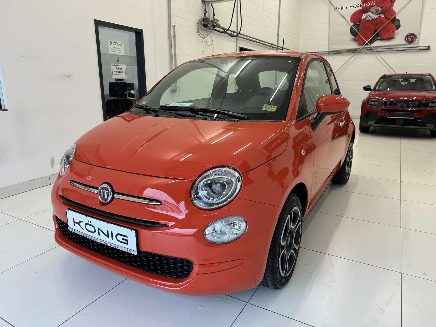 Fiat 500 1.0 CLUB Klima*Tempomat*Apple CarPlay Orange - 1
