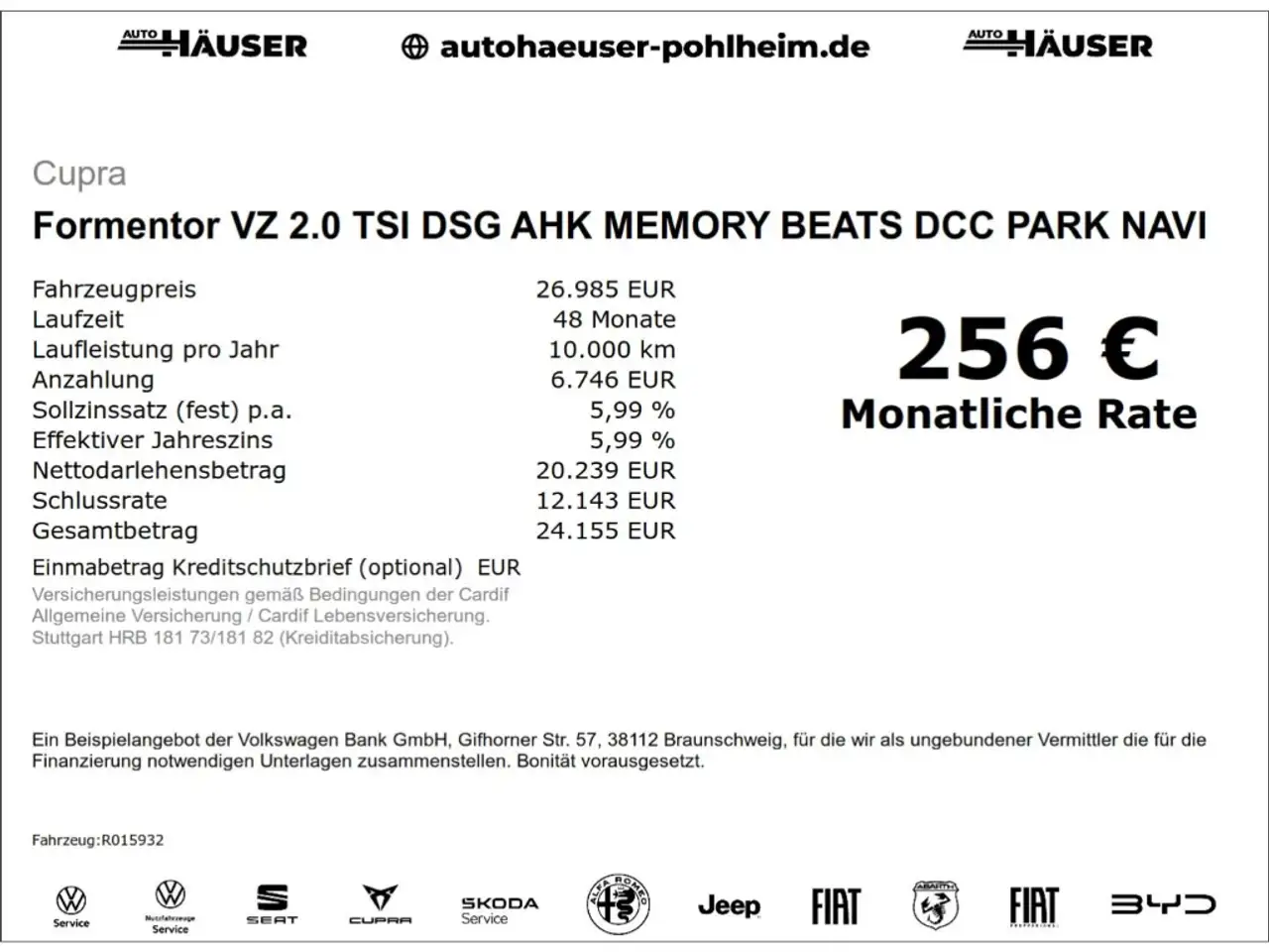 Cupra Formentor VZ 2.0 TSI DSG AHK MEMORY BEATS DCC PARK NAVI KAME, миниатюра 2