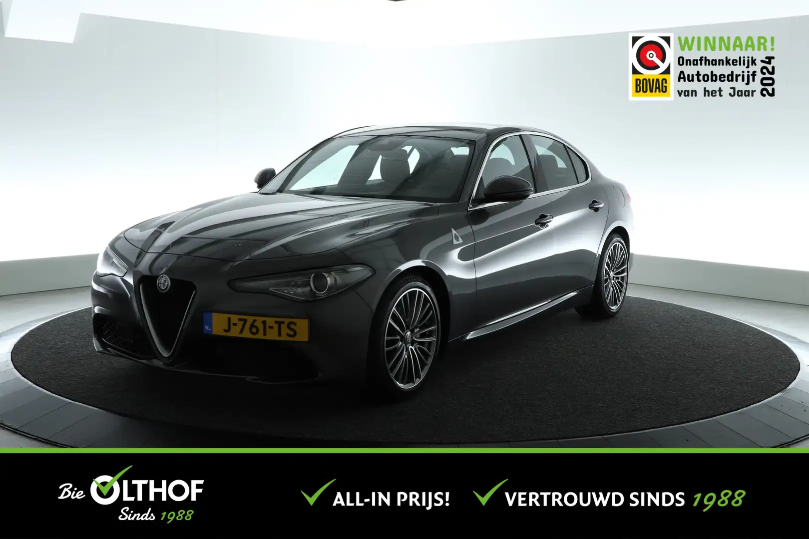 Alfa Romeo Giulia 2.0T Super | 200 pk | STOEL-STUUR VERW. | Grijs - 1