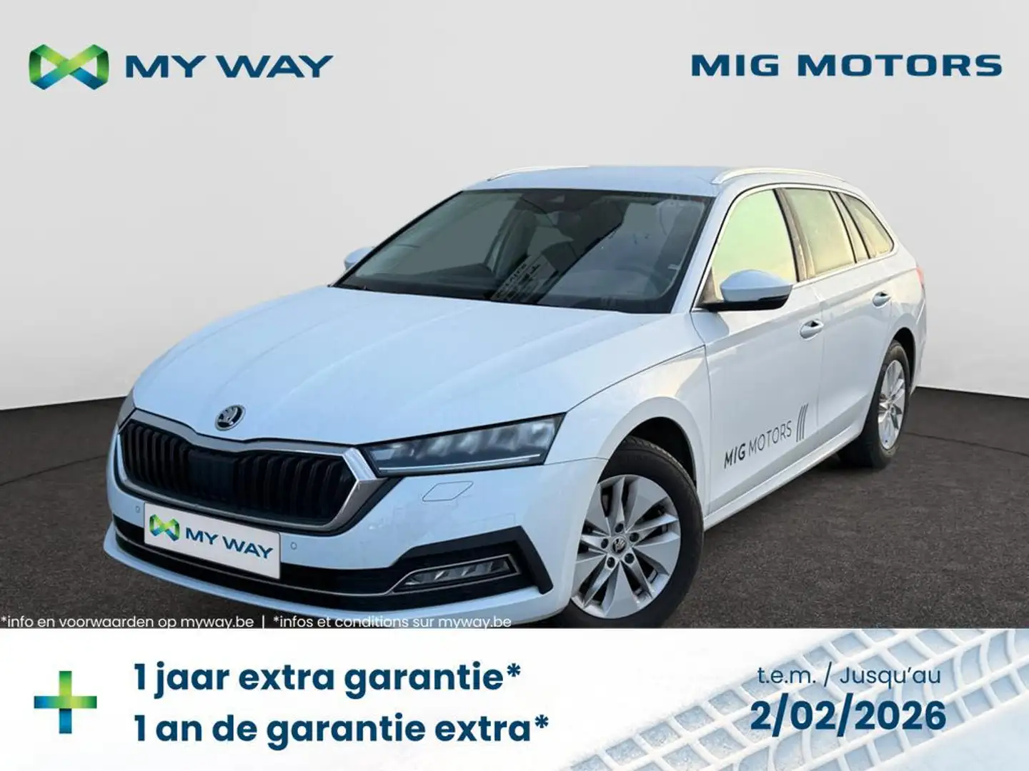 Skoda Octavia Clever 1.0 TSI (110pk) /// Achteruitrijcamera /// Zetelverwarming Vooraan /// Keyless Go & Entery /// Weiß - 1
