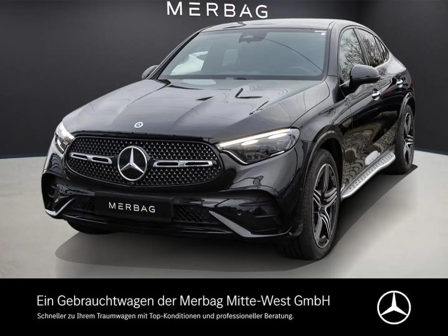 Mercedes-Benz GLC 450 d 4MATIC Coupé AMG Airmatic AHK Burmest Schwarz - 1