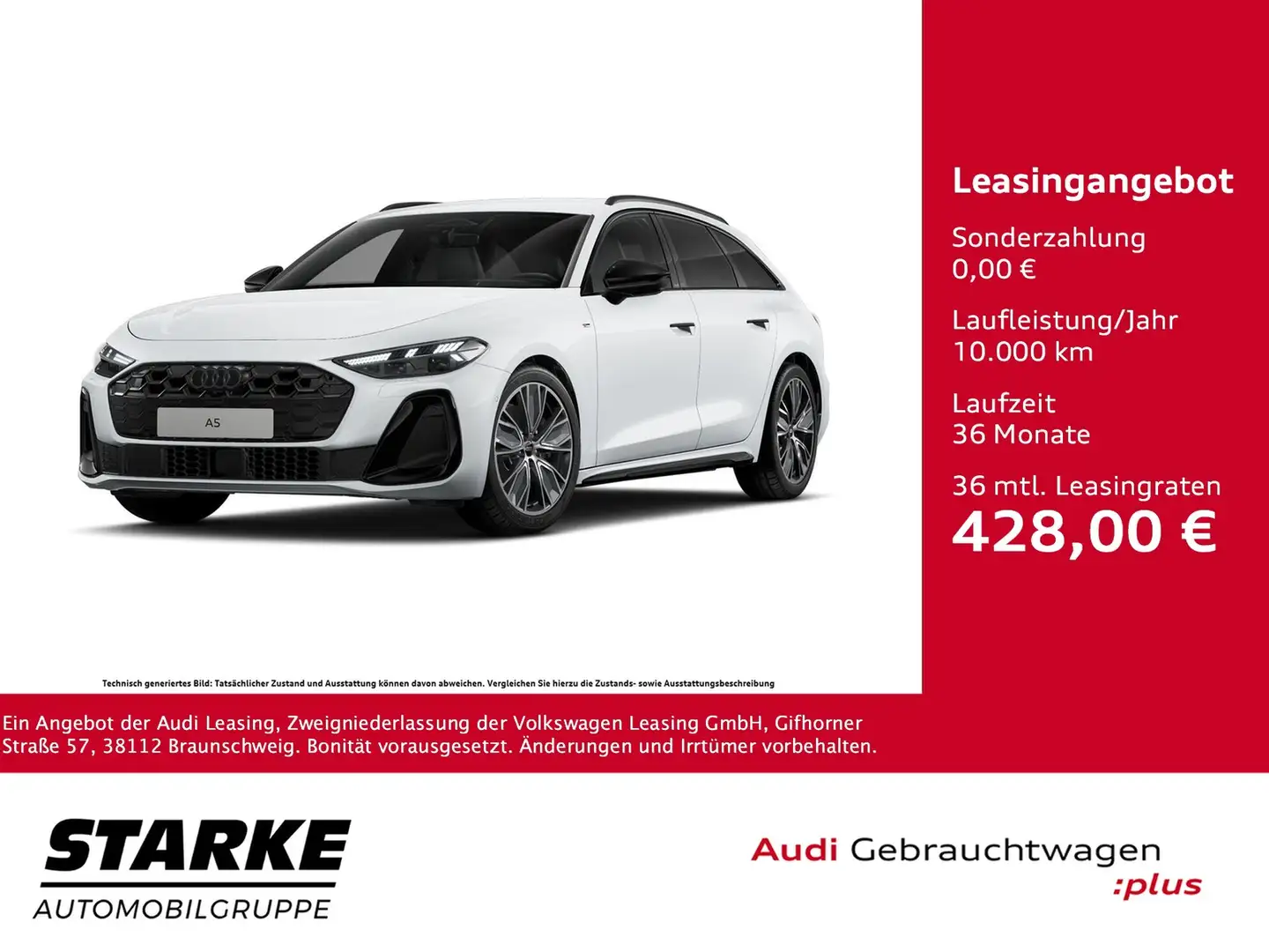 Audi A5 Avant TDI S tronic quattro S line Exterieur Blanc - 1