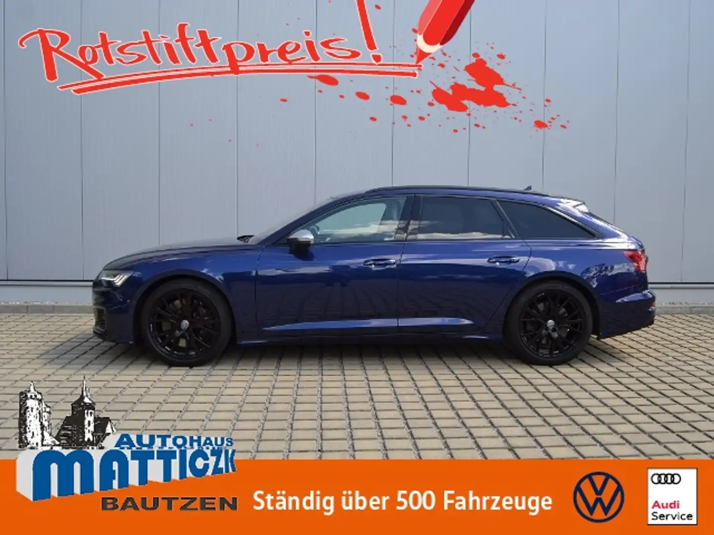 Audi S6 Avant 3.0 TDI qu. INDIVIDUAL/LUFT/STAND-HZ/B&O/HD Blau - 1