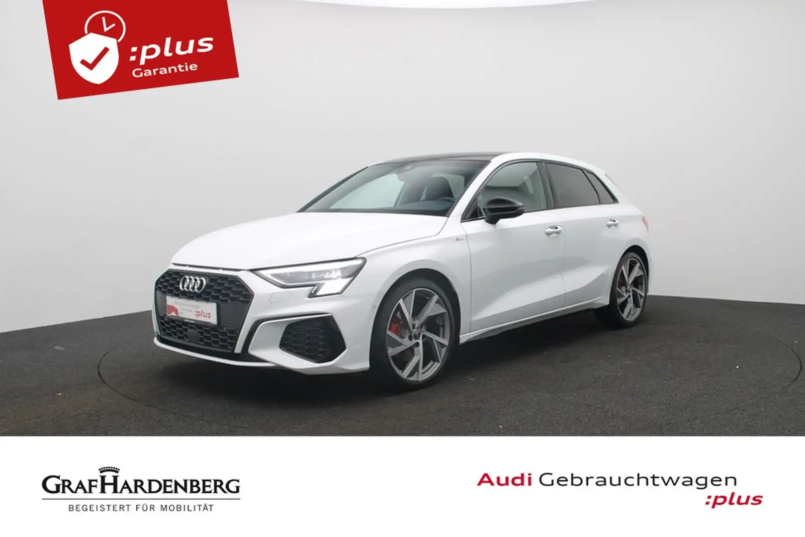 Audi A3 Sportback 35 TDI S line LED Navi Pano AHK Blanc - 1