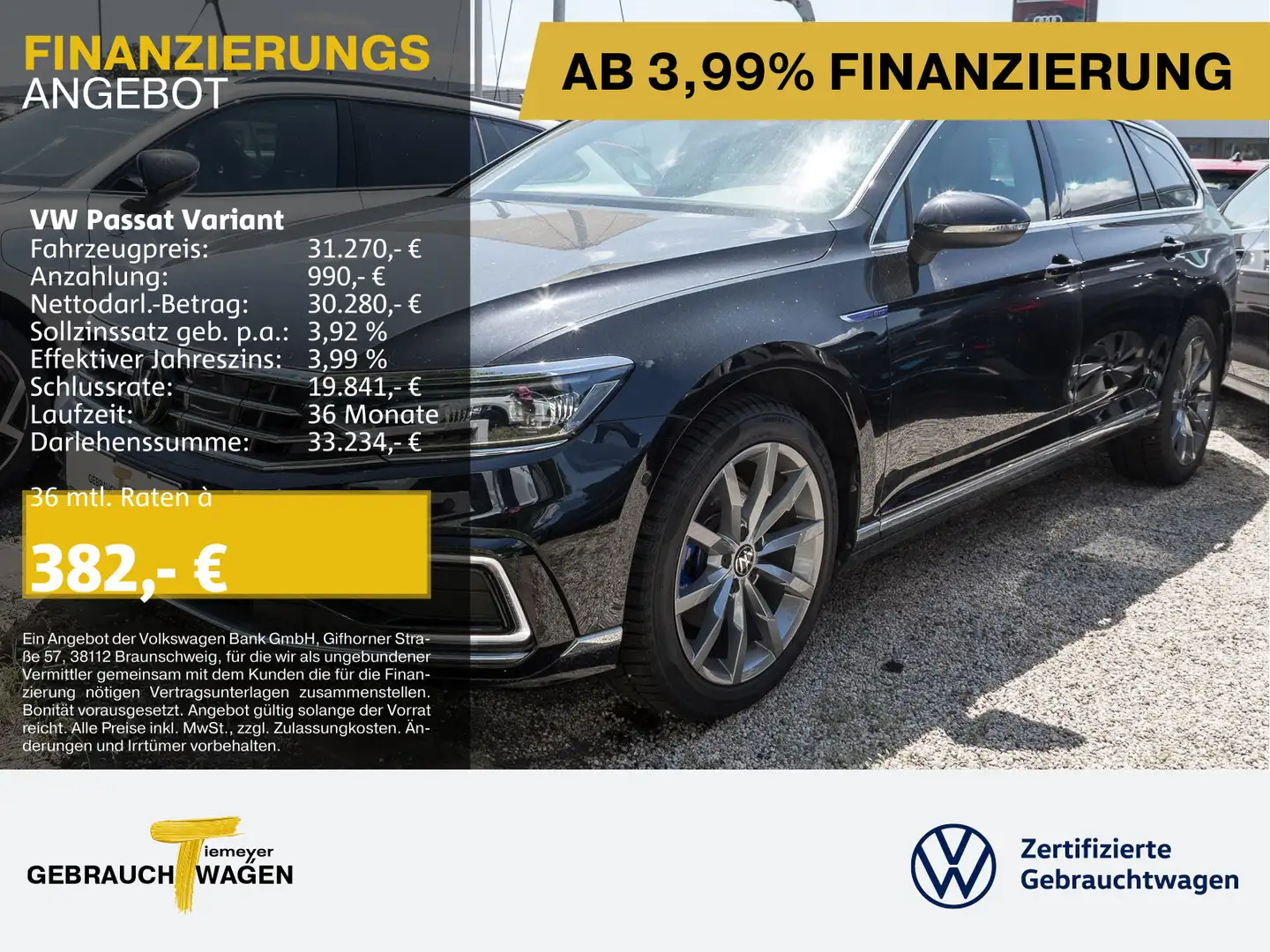 Volkswagen Passat Variant GTE IQ VIRTUAL STDHZ LM18 AHK Schwarz - 1