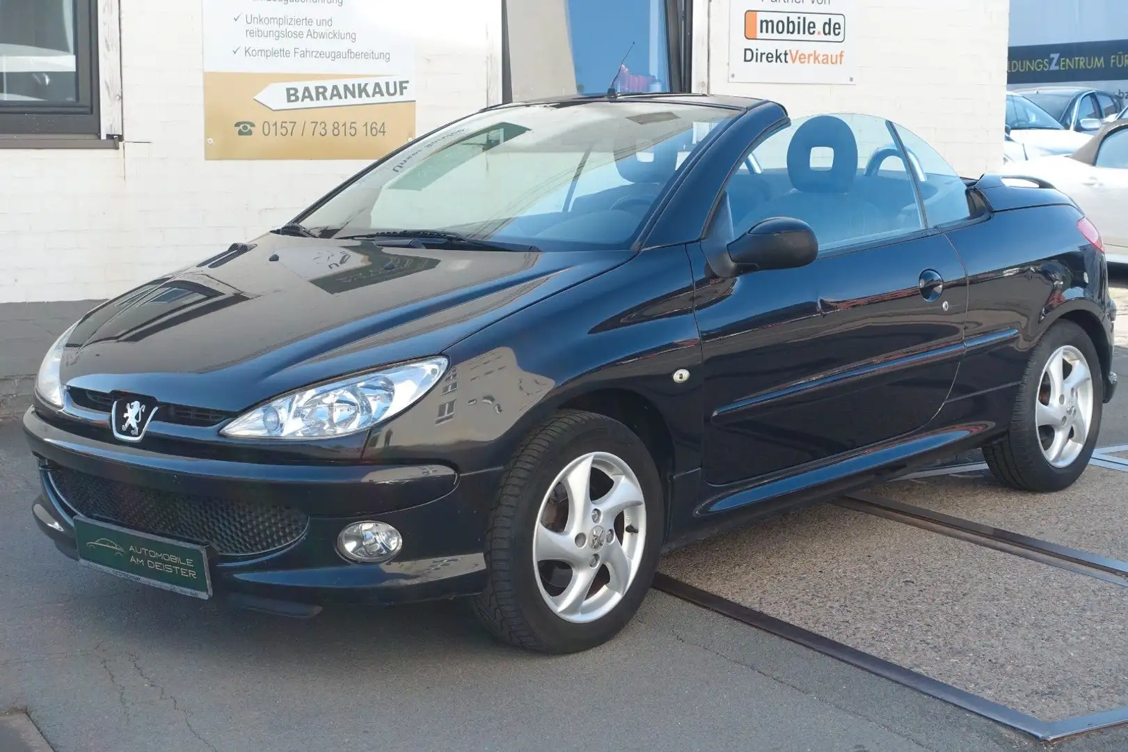 Peugeot 206 Cabriolet CC Filou*el.VERDECK*FAHRBEREIT Schwarz - 2