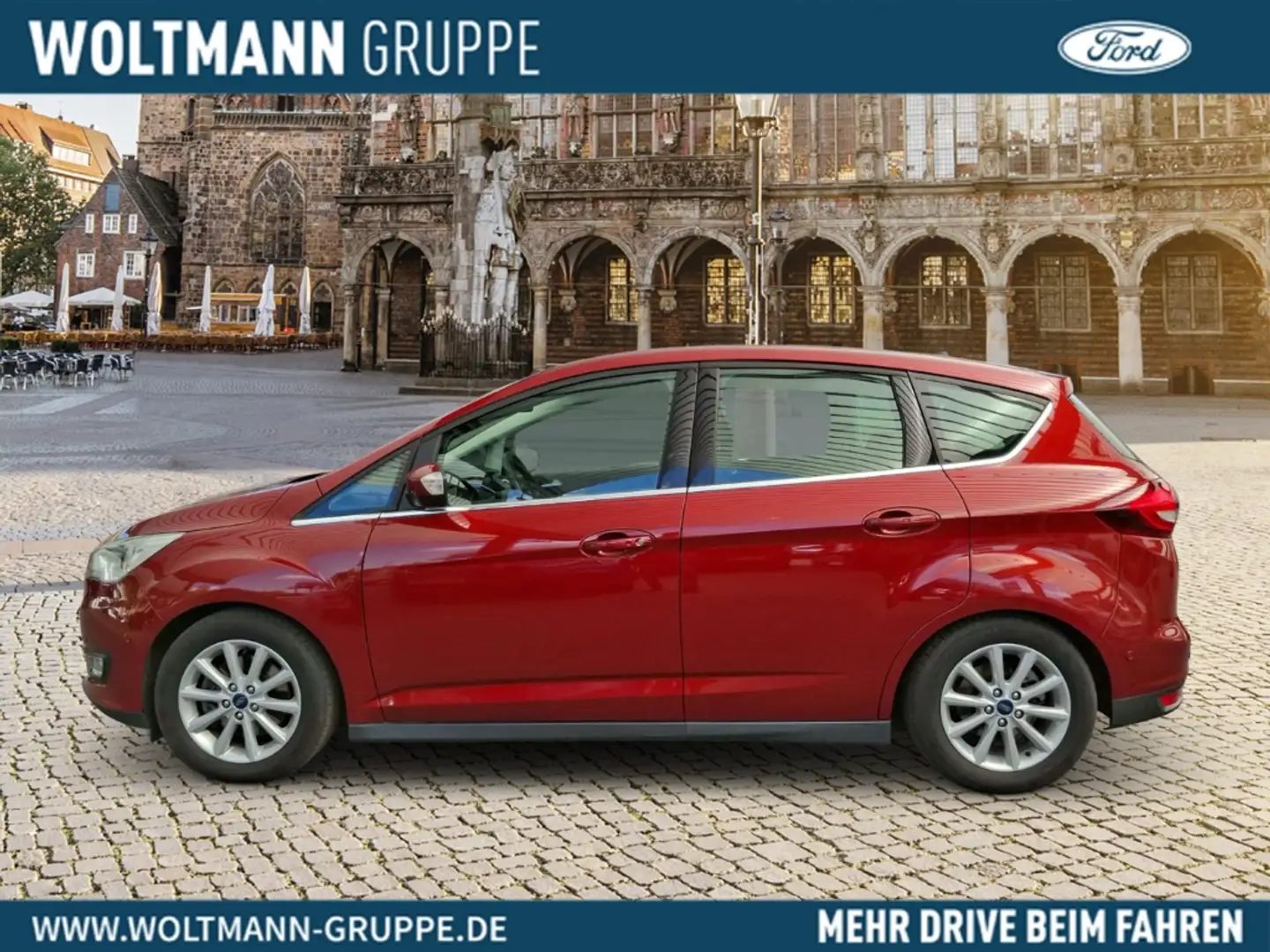Ford C-Max Titanium 1.5 EcoBoost PPS/Kam., AHK, Winterp., 1. Rosso - 2