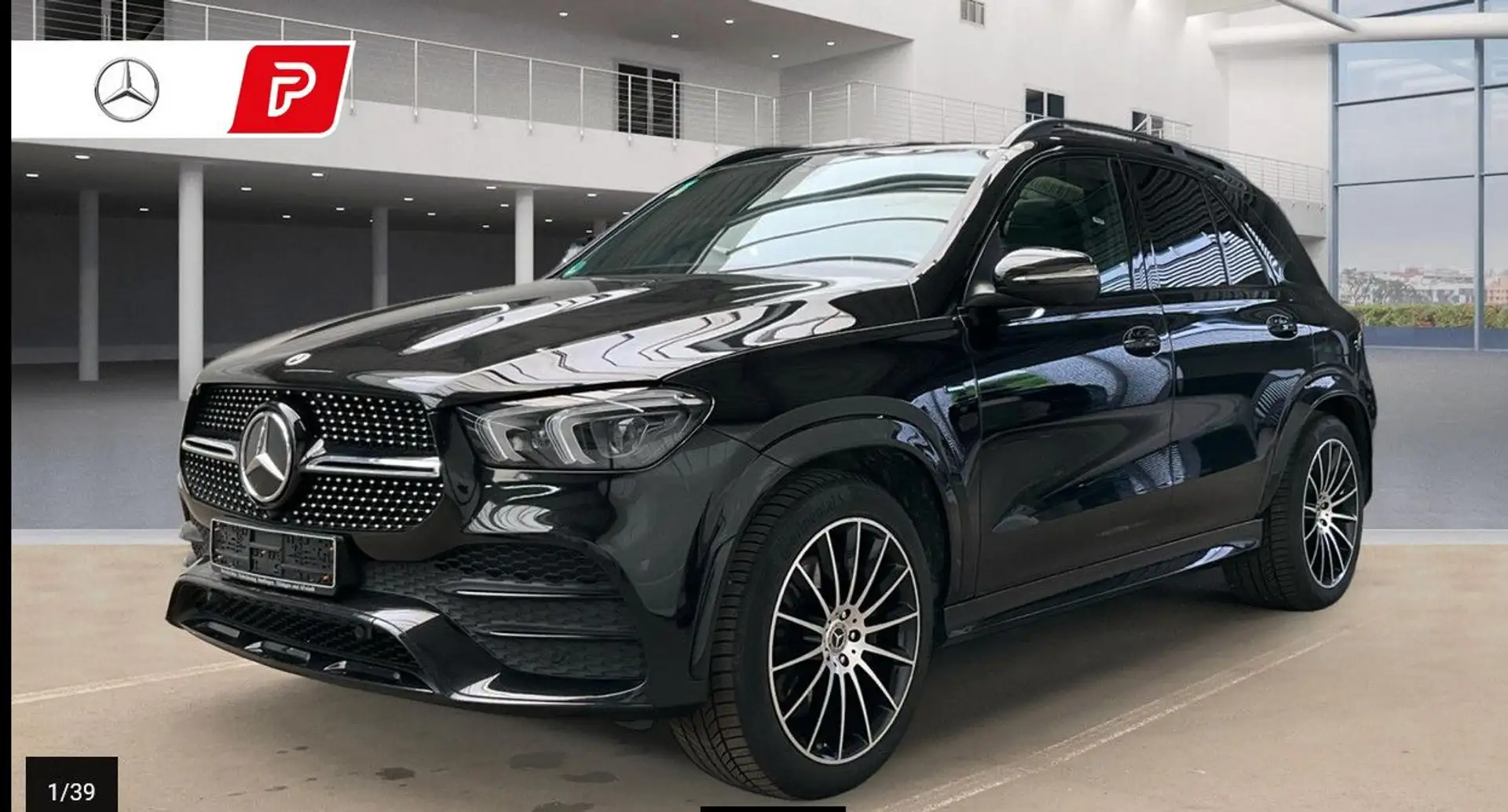 Mercedes-Benz GLE 350 de AMG 21*Pano*Night*360°*Distro*Mubeam Чорний - 2