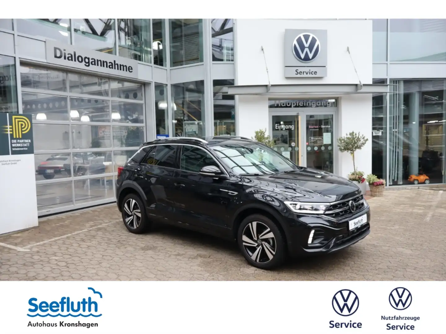 Volkswagen T-Roc 1.5 TSI R-Line DSG RFK IQ-Drive Easy Open Negro - 1