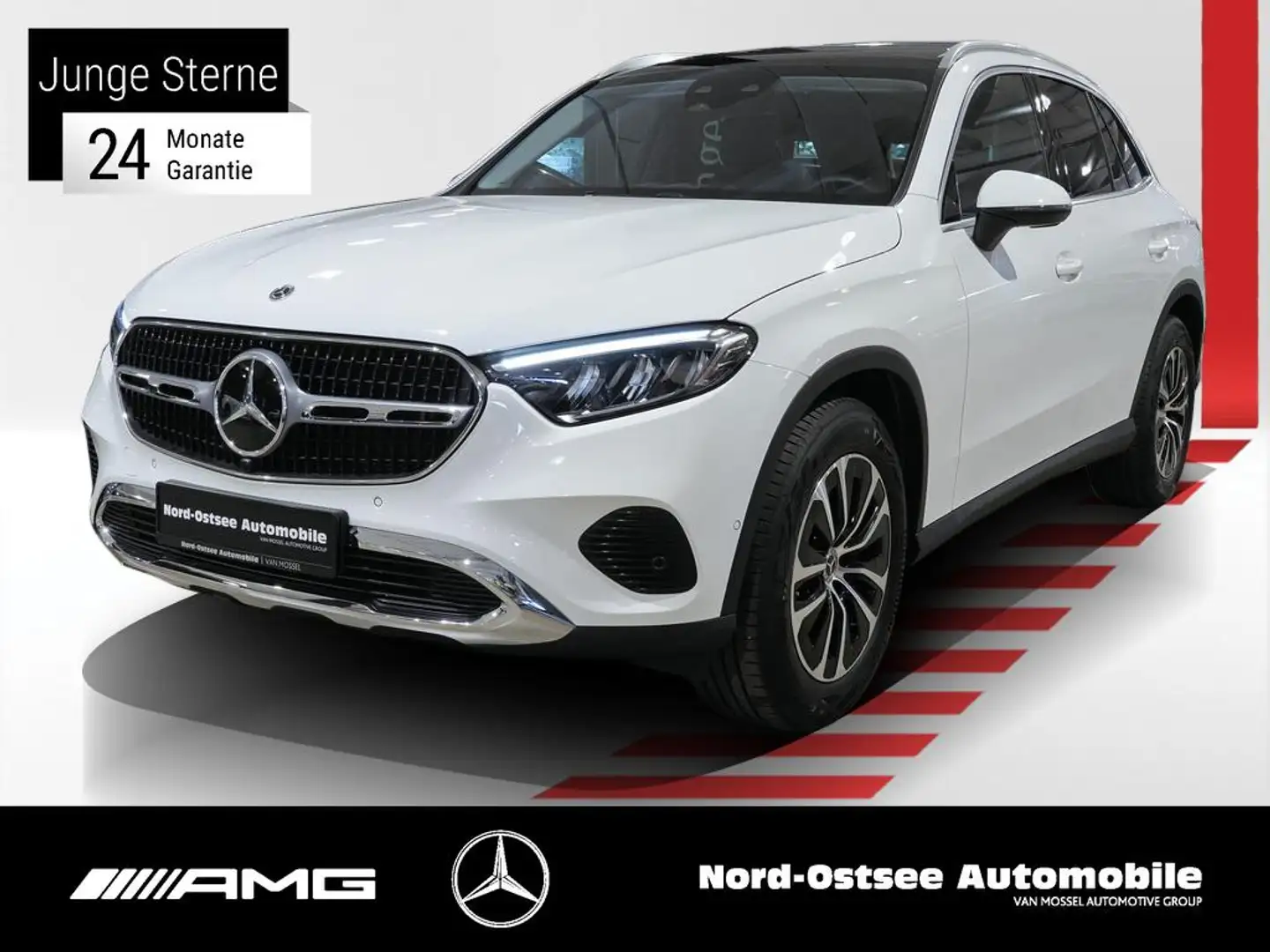 Mercedes-Benz GLC 200 4M Avantgarde ADV. + Pano Distro Memory Blanc - 1