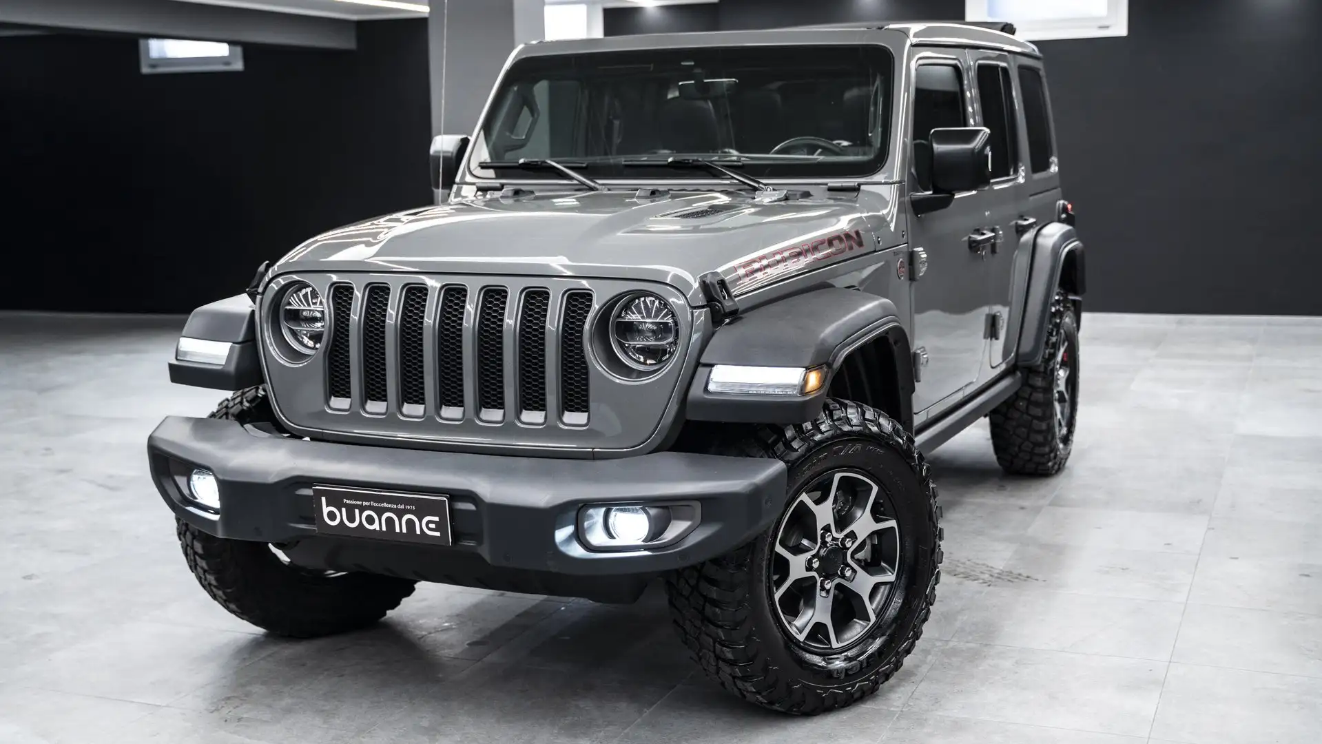 Jeep Wrangler UNLIMITED 2.2 MJT II RUBICON CABRIO PELLE ALPINE Grigio - 1