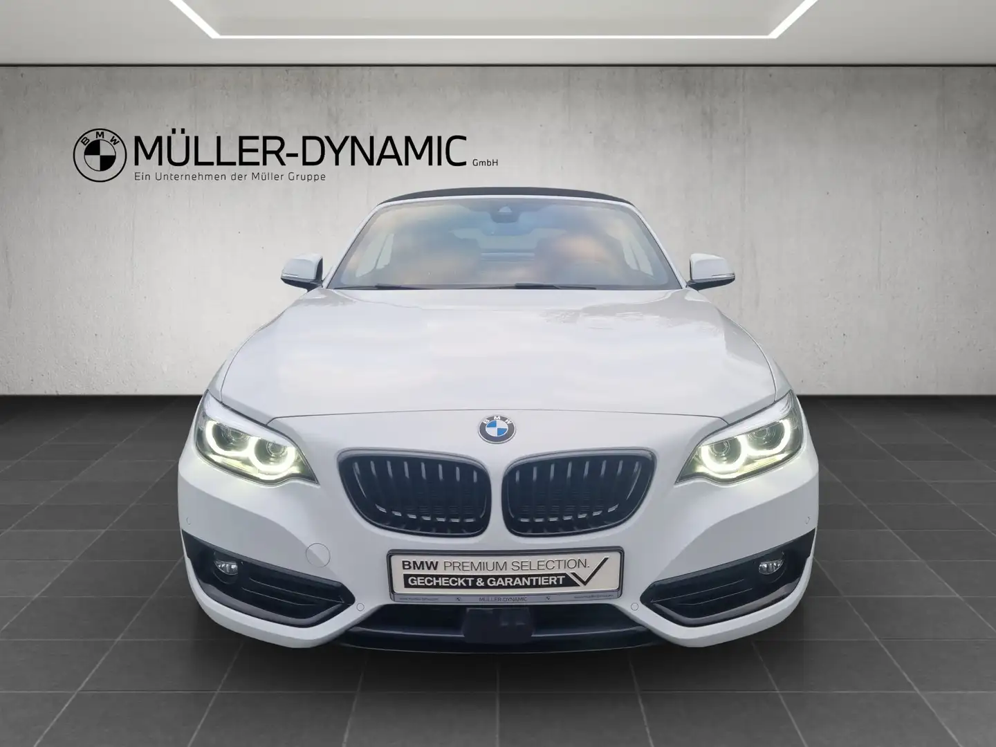 BMW 220 i Cabrio Sport Line HiFi RFK Navi Bus. USB Blanco - 2