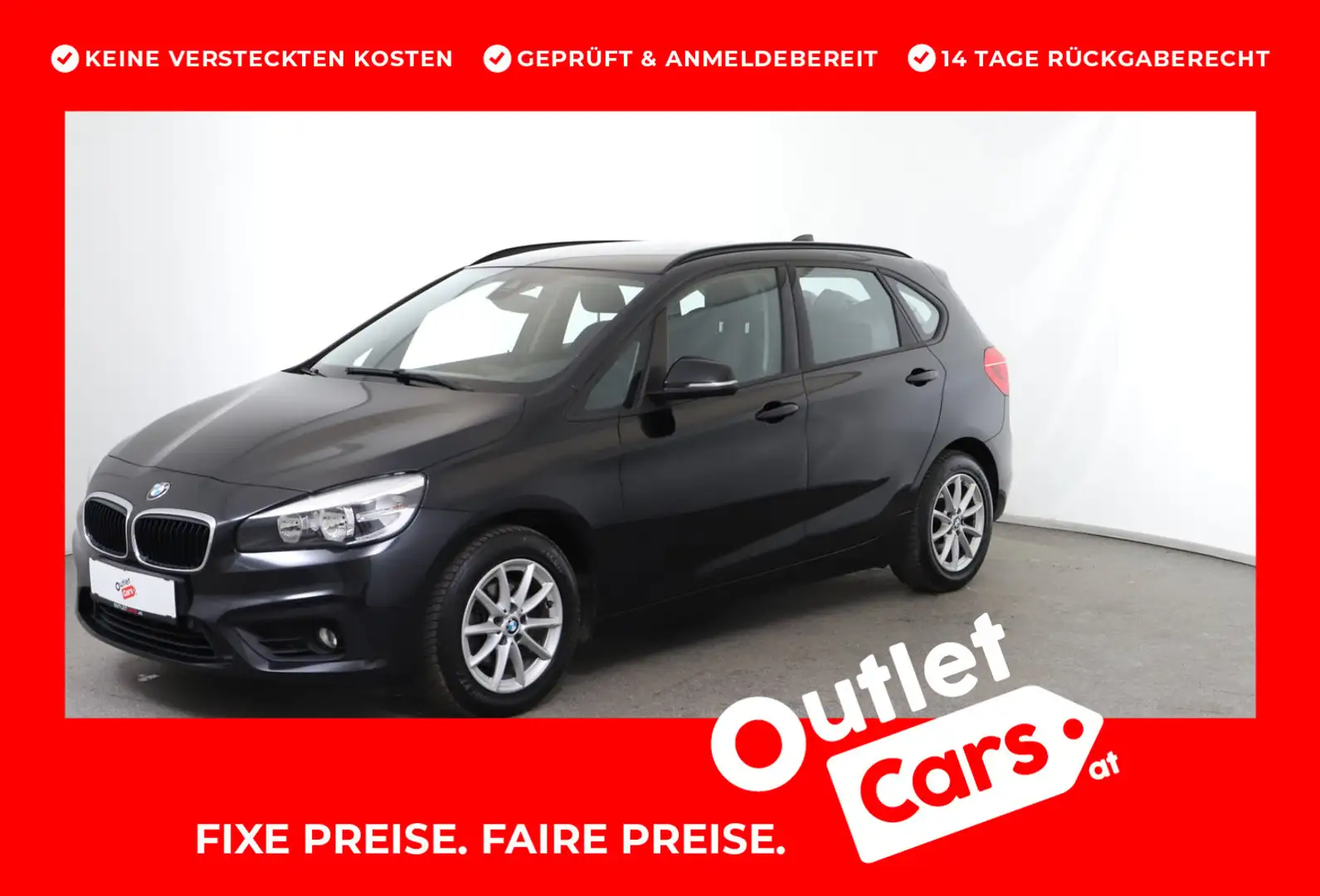 BMW 216 BMW 2 Active Tourer 216 d Advantage Schwarz - 1