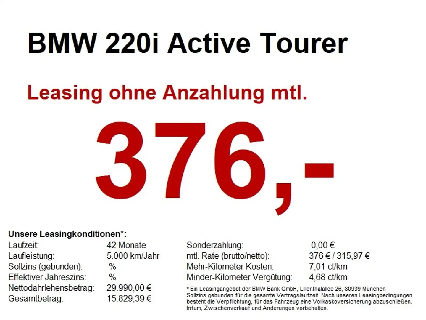 BMW 220 i Active Tourer HUD/LED+/360CAM/PRIVACY/LHZ Blau - 1