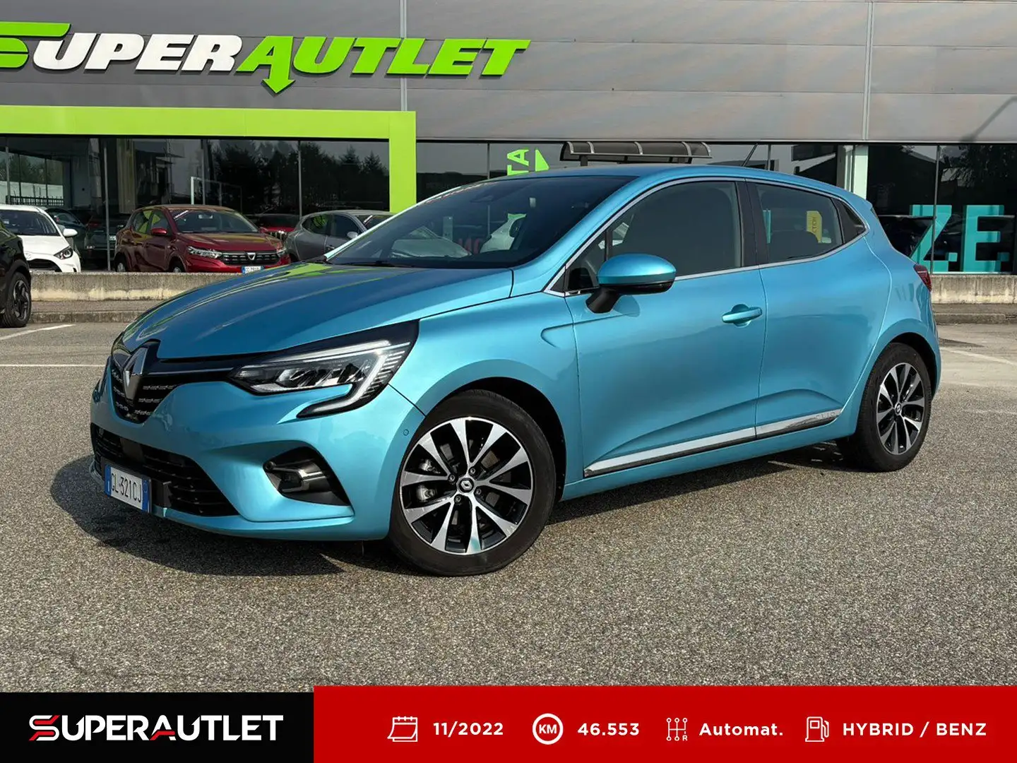 Renault Clio 5 Porte 1.6 E-TECH Hybrid 140cv Intens Auto Bleu - 1