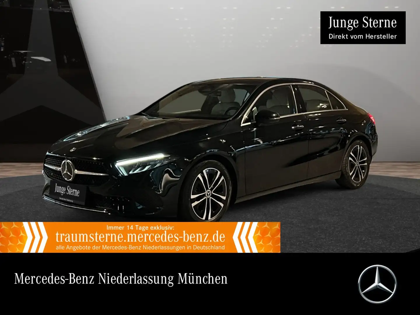 Mercedes-Benz A 180 Lim PROGRESSIVE+LED+BURMESTER+KAMERA+KEYLESS Noir - 1