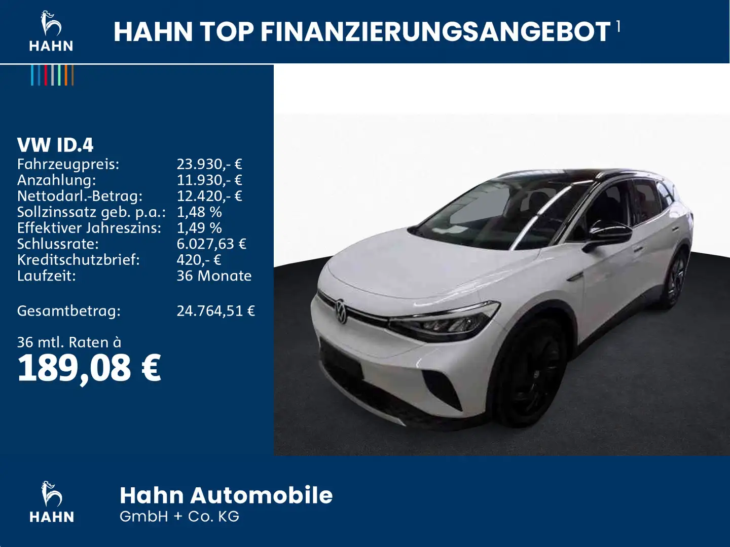 Volkswagen ID.4 Pro Performance 1st LED Navi ACC APP Sitzh Weiß - 2