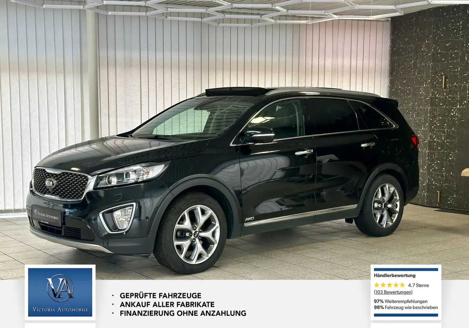 Kia Sorento Platinum Edition 4WD Mega Ausstattung* 7 Sitzer* P Schwarz - 2