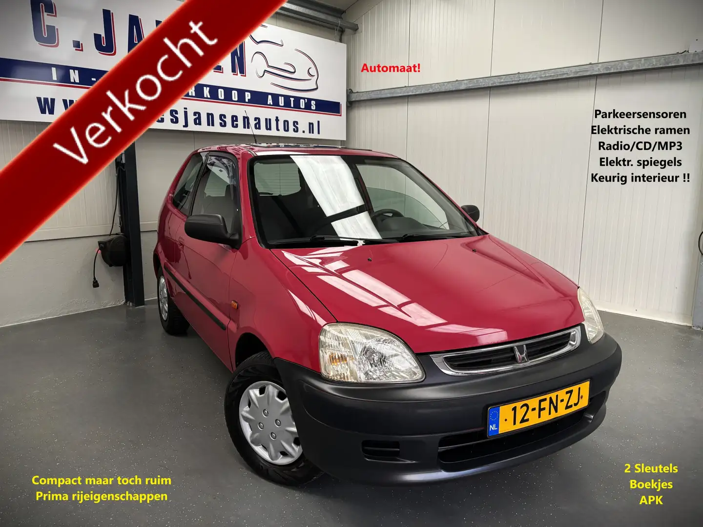 Honda Logo 1.3i CVT - Automaat! Rood - 1