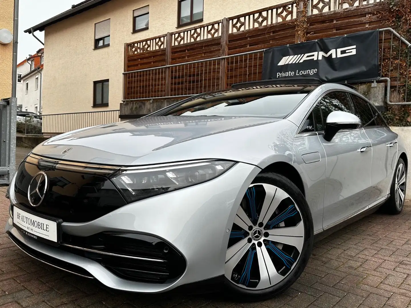 Mercedes-Benz EQS 450+ AMG PANO*2xTV*3DBurm*Sitzkl*Massag*360° Zilver - 1