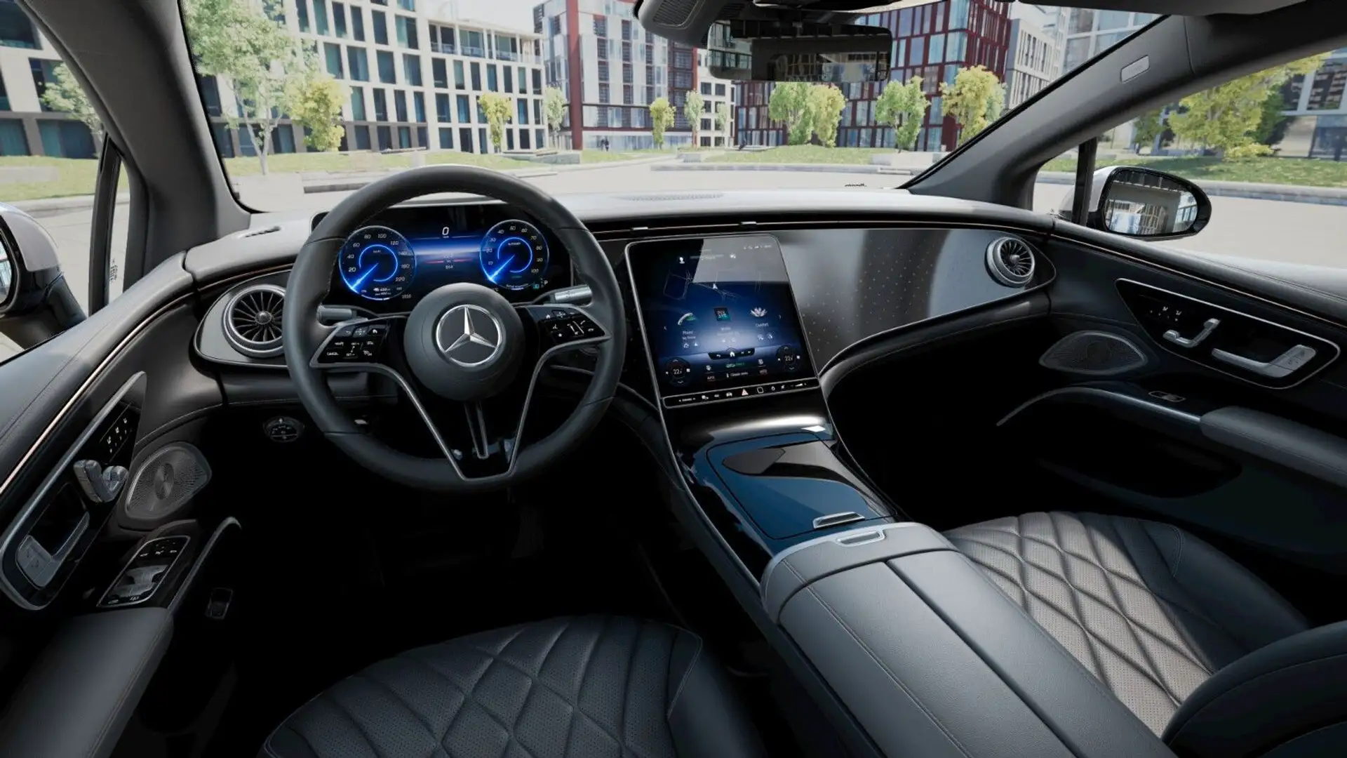 Mercedes-Benz EQS 450+ AMG PANO*2xTV*3DBurm*Sitzkl*Massag*360° Silber - 2