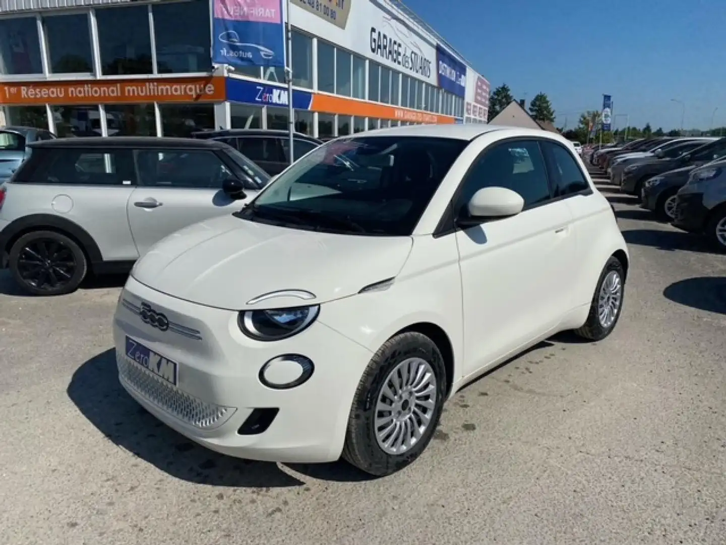 Fiat 500e Electrique 70KW  95CH  Action - 257 Kilomètres D\u Blanc - 1