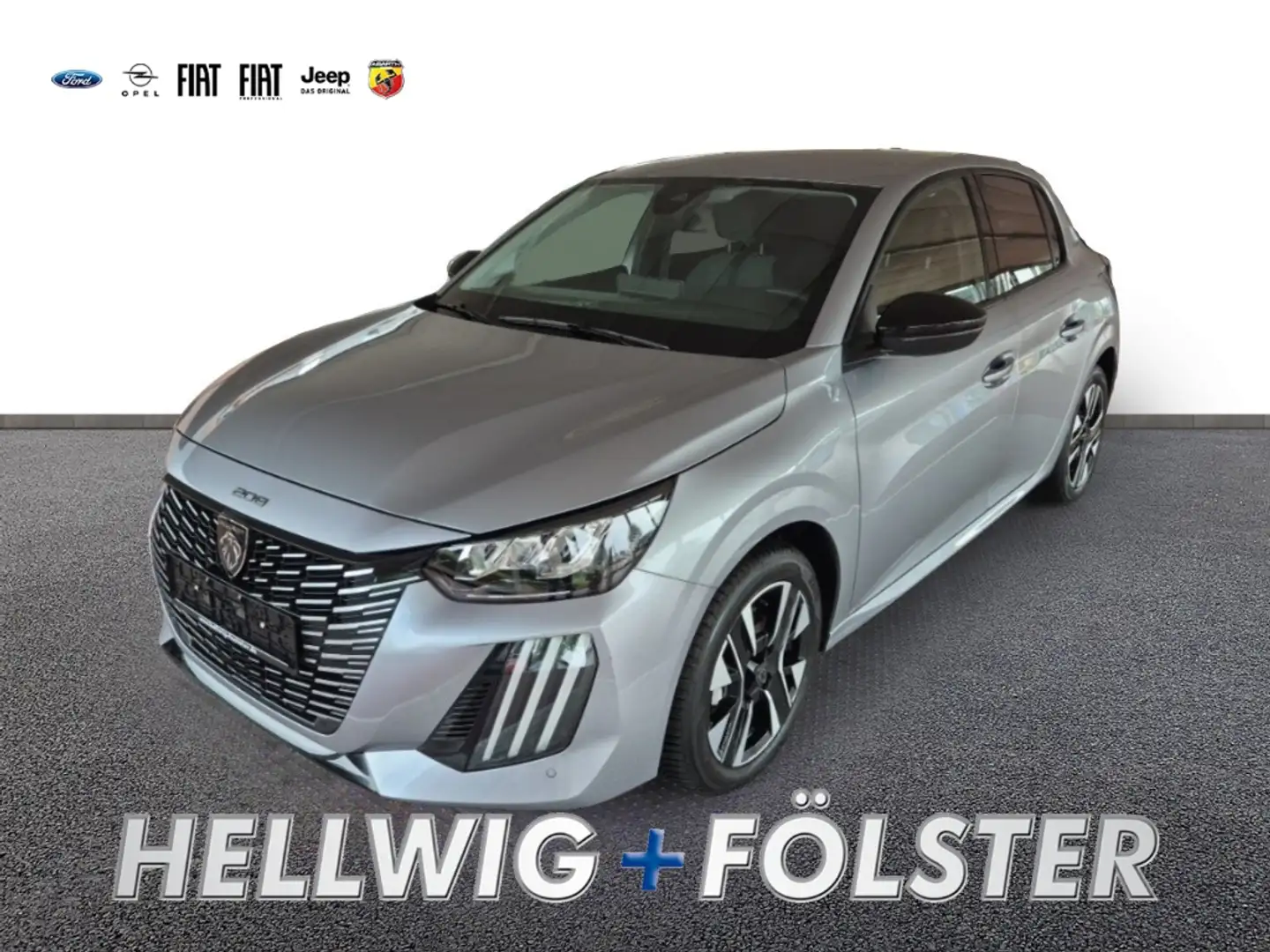 Peugeot 208 Allure 1.2 Aut. RFK PDC v+h Klimaaut Gris - 1