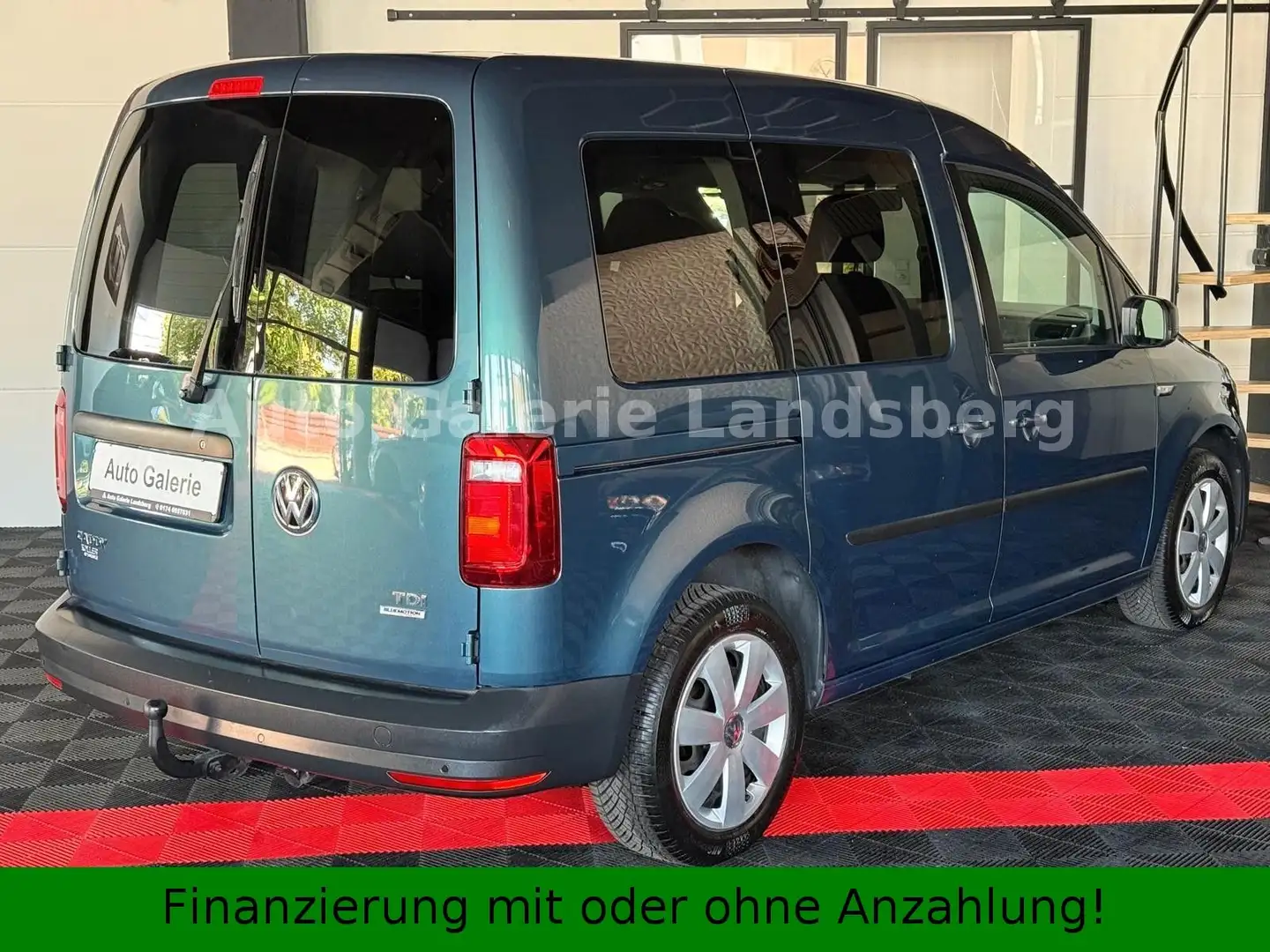 Volkswagen Caddy 2.0TDI*Trendline*Klima*AHK*2xSchiebetüre* Grün - 2
