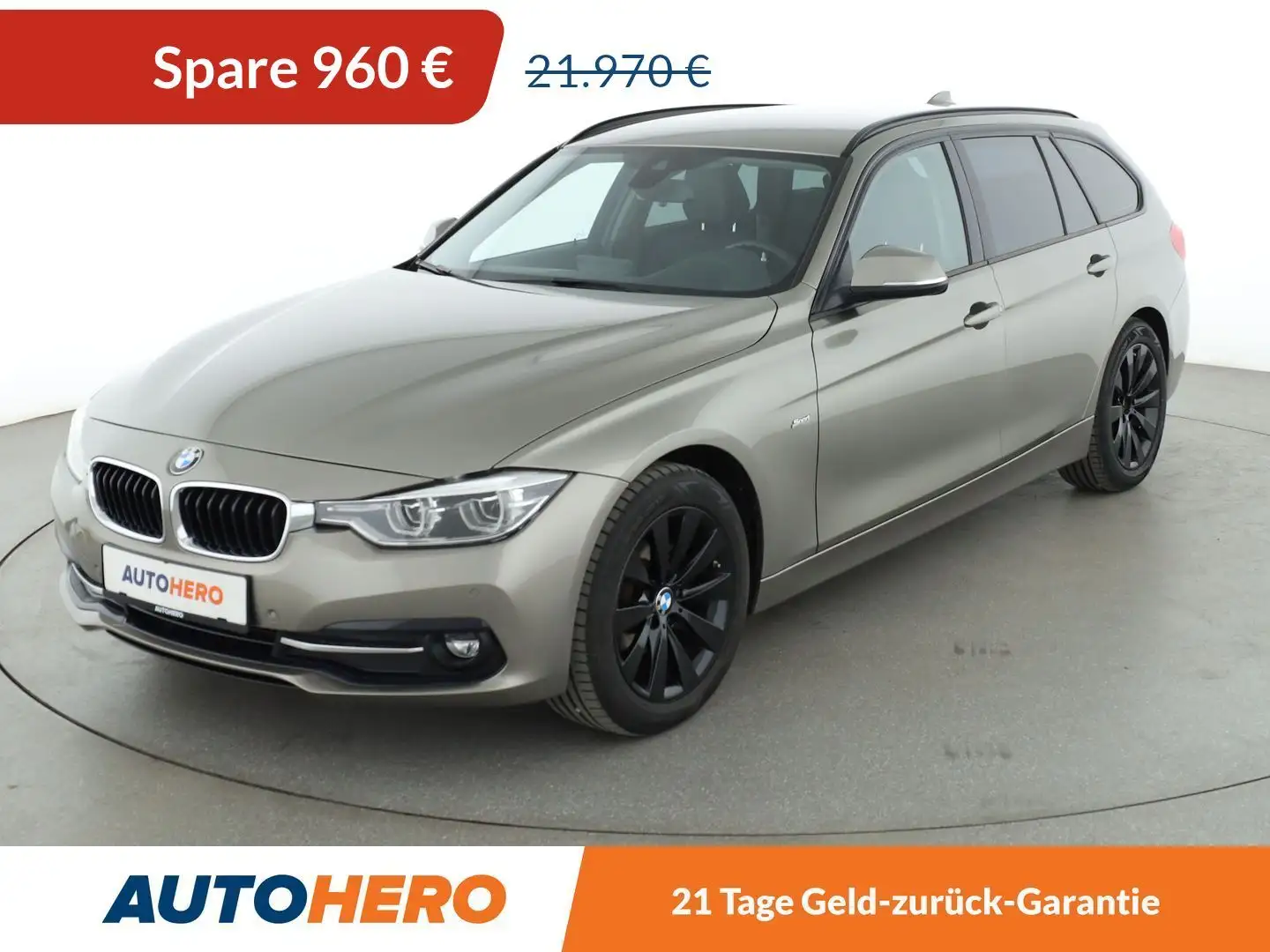 BMW 320 320d xDrive Sport Line Aut.*NAVI*LED*TEMPO* Silber - 1