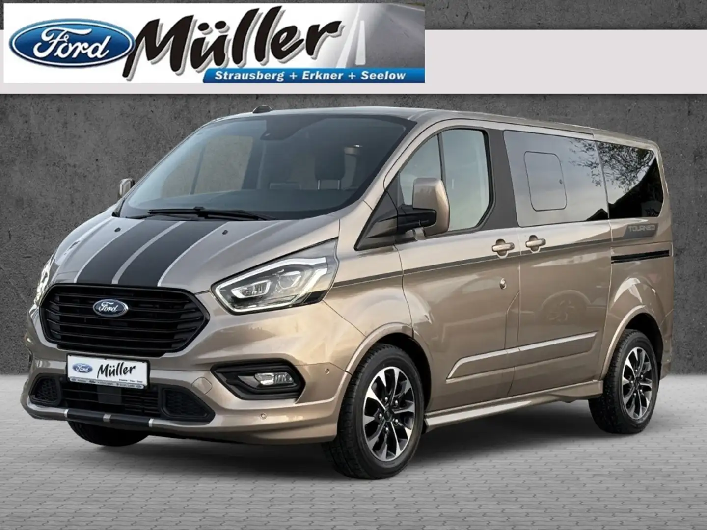 Ford Tourneo Custom 2.0 TDCi Sport Automatik Standh. Zilver - 1
