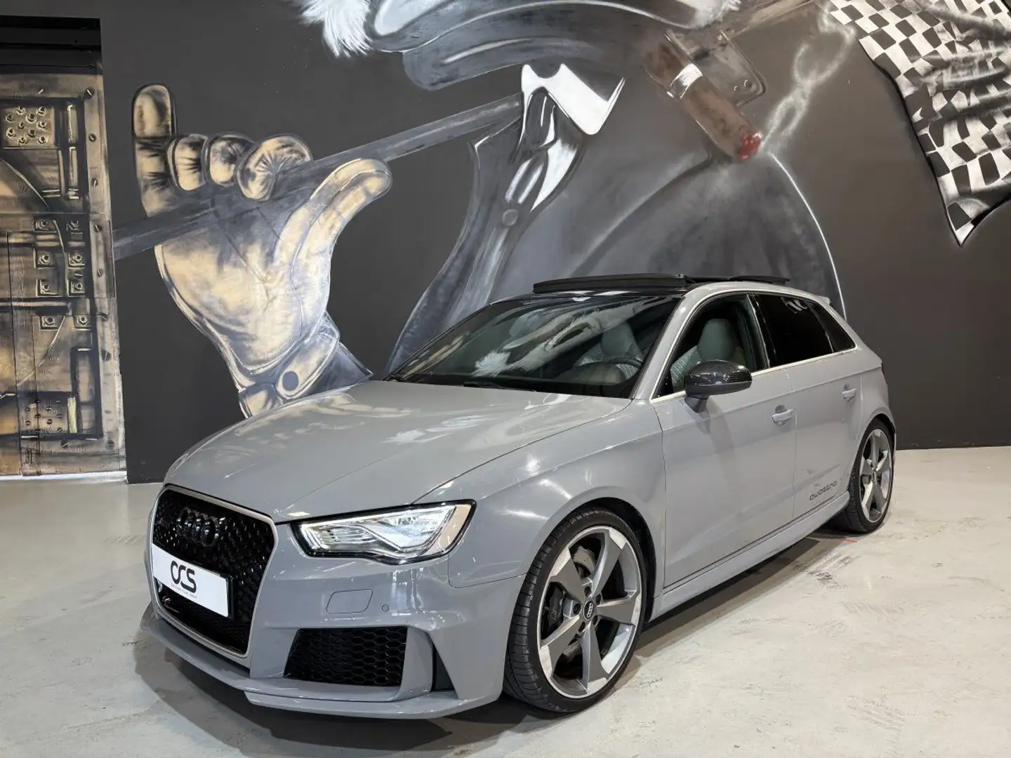 Audi RS3 2.5 TFSI 367ch QUATTRO SPORTBACK Toit ouvrant Gris - 2